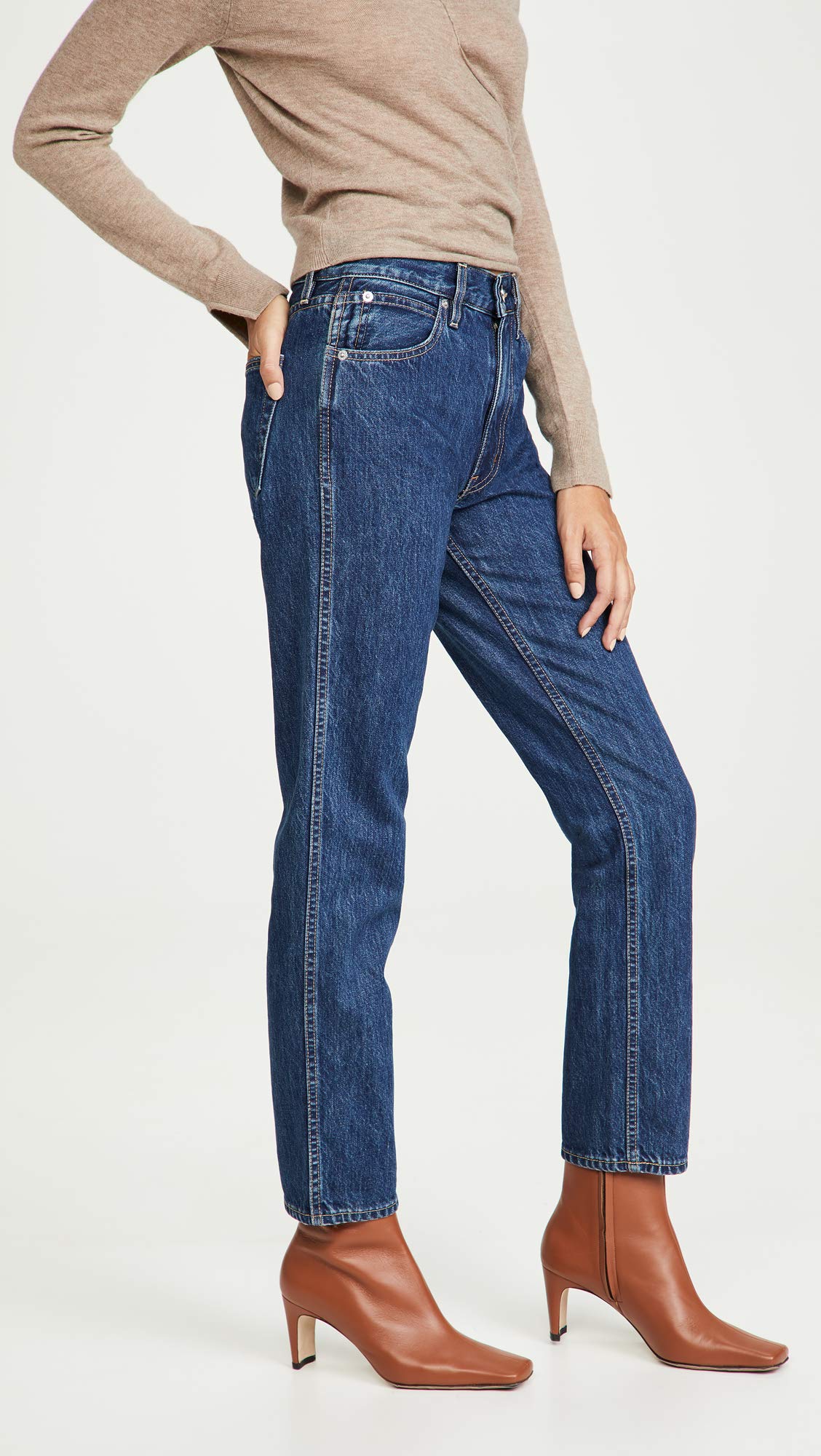 Women's Virginia Tapered Leg Jeans - Comfortable Slim Fit Denim Pants for Casual Wear & Everyday Outfits