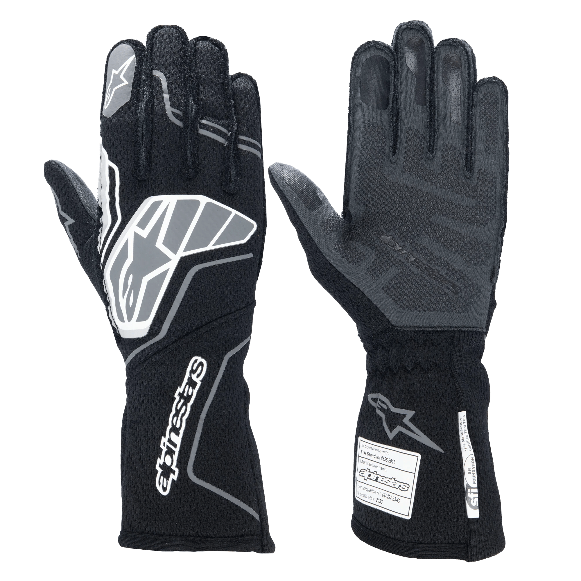 Alpinestars Tech 1 ZX V4 Race Driving Gloves - Premium Motorcycle & Kart Racing Gloves for Men - Perfect for Track Days, Motorsports & High-Performance Driving
