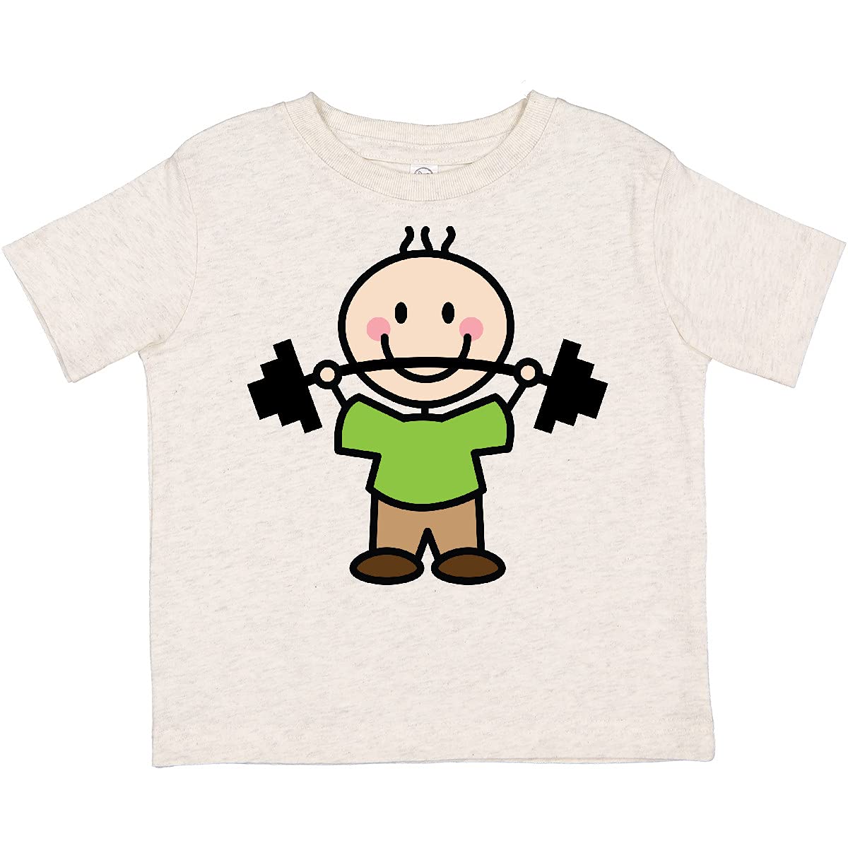 Inktastic Weightlifting Boy Toddler T-Shirt - Fun Workout & Gym Apparel for Kids - Perfect for Gym Training, Sports Events & Casual Wear