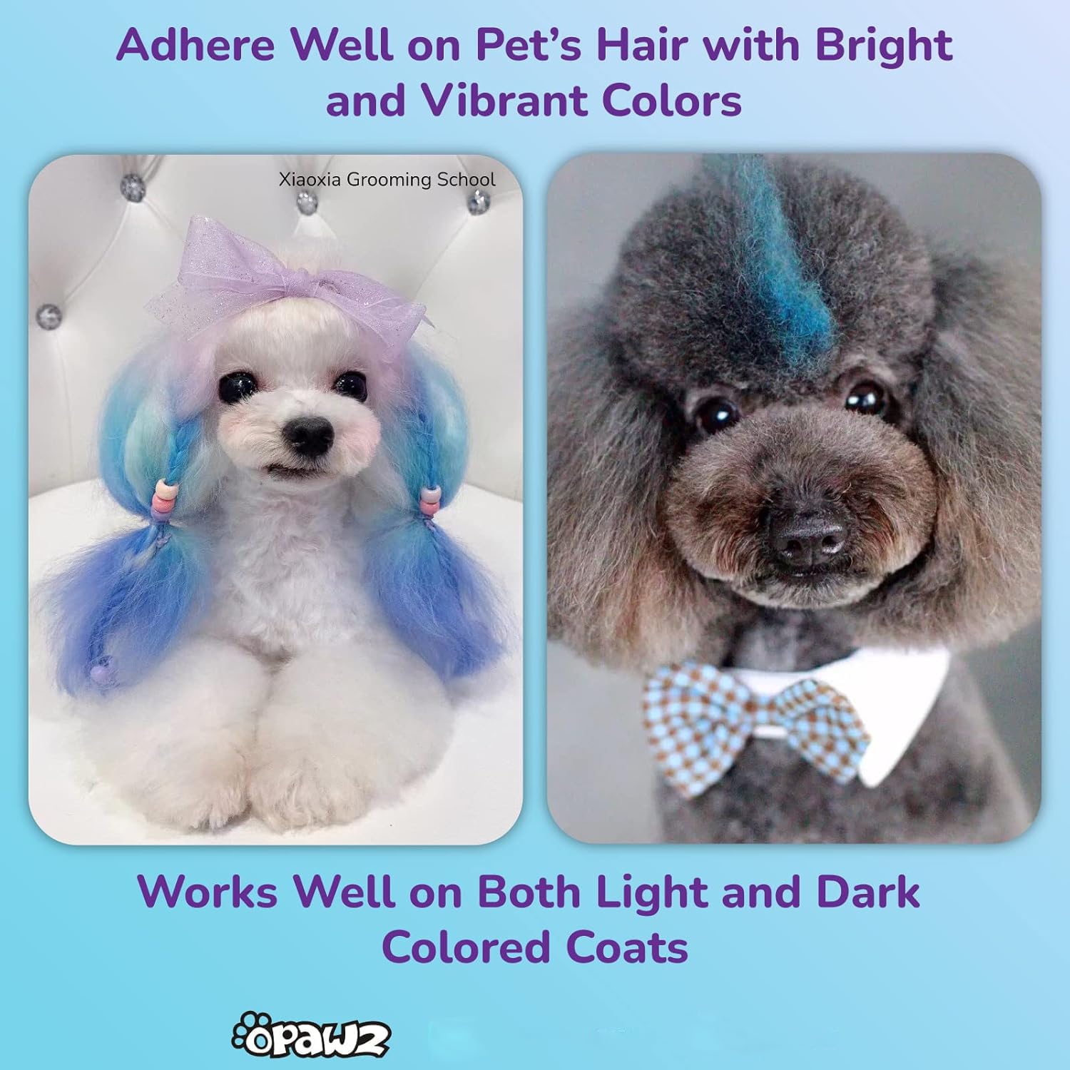 OPAWZ Washable Pet Hair Dye - Safe Temporary Dog Hair Chalk for Creative Grooming (Yellow) - Perfect for Pet Parties & Photos