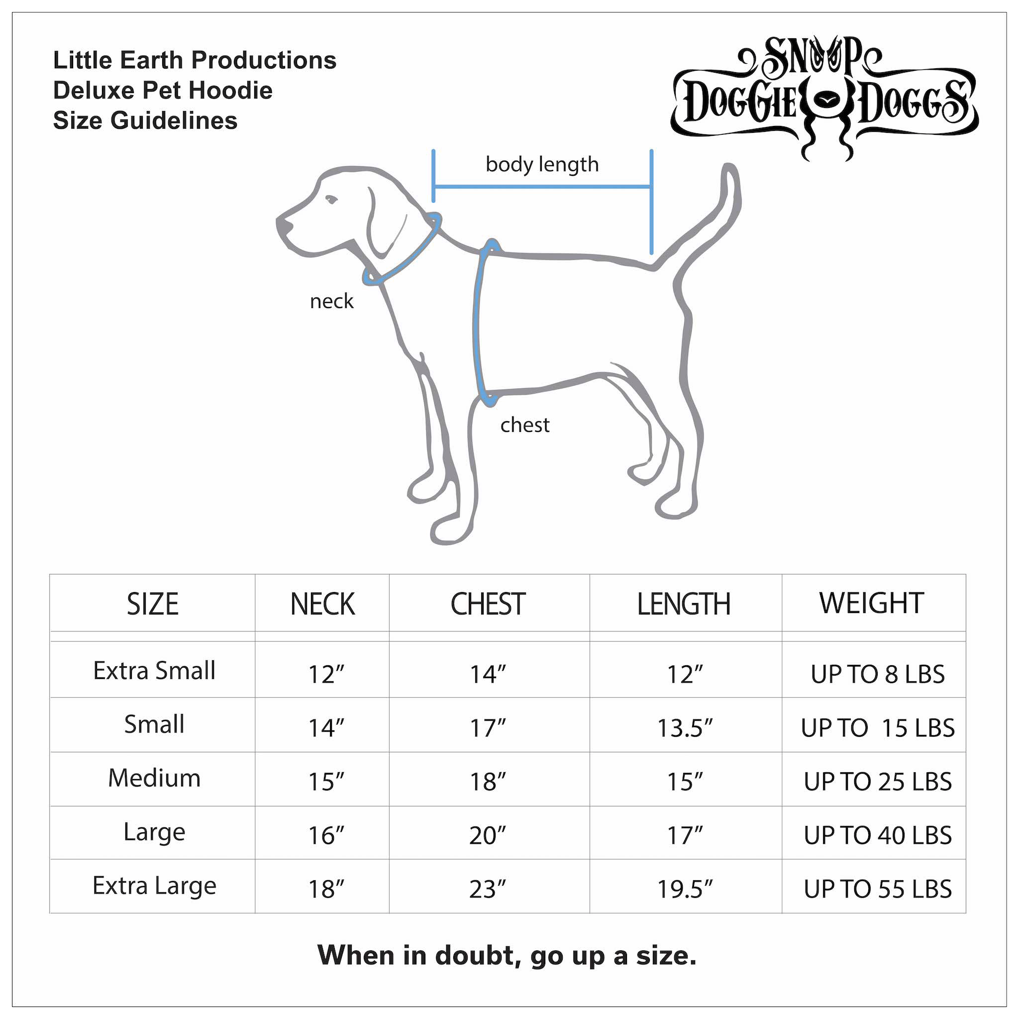 Snoop Doggie Doggs Deluxe Pet Hoodie for Dogs - Black | Cozy Winter Dog Sweater for Small & Large Breeds | Perfect for Outdoor Walks & Photo Shoots
