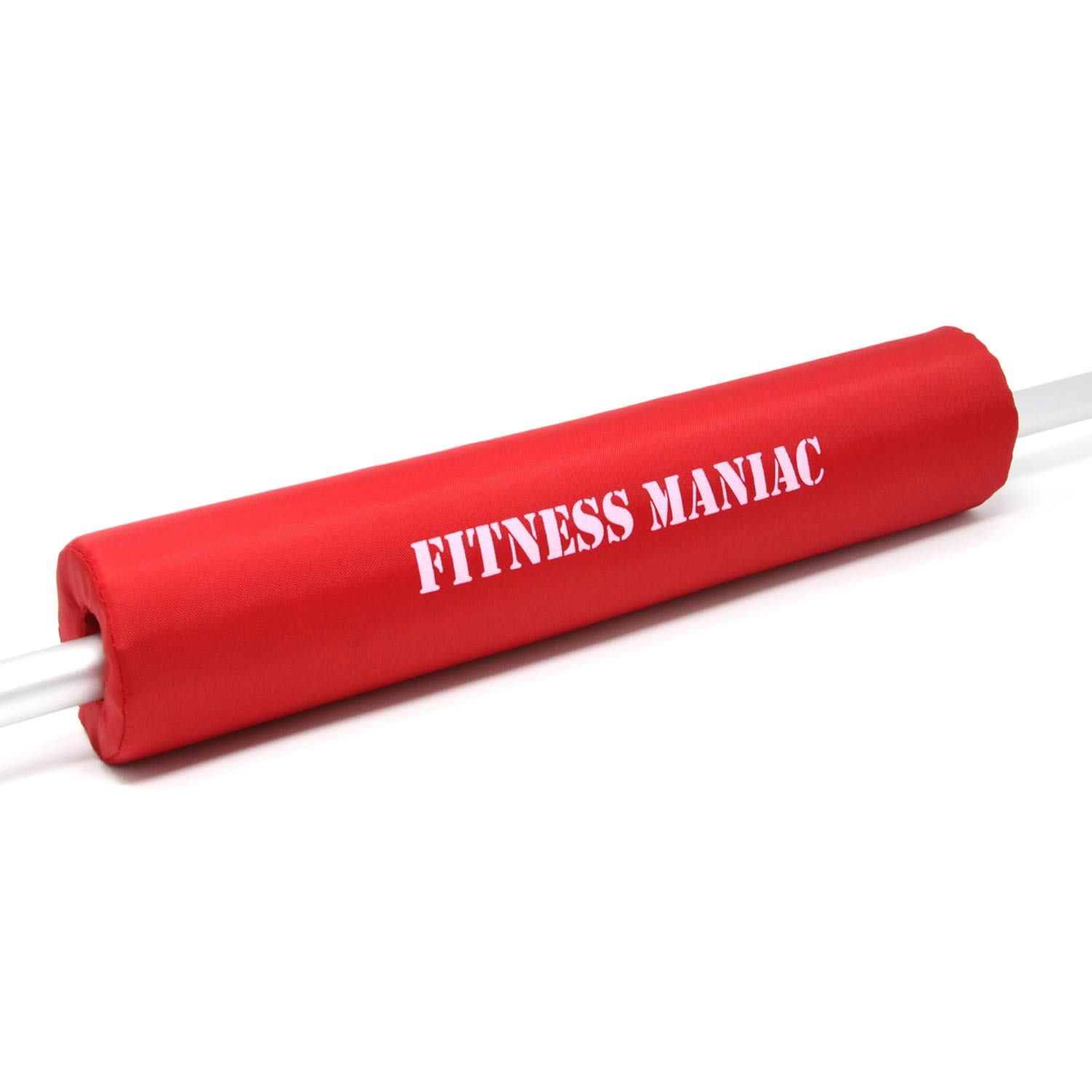 FITNESS MANIAC Barbell Squat Pad - Premium Foam Neck & Shoulder Support for Weightlifting - Compatible with Standard & Olympic Bars - Safety Straps Included - Ideal for Squats, Hip Thrusts & Strength Training - Gym & Home Workout Essential