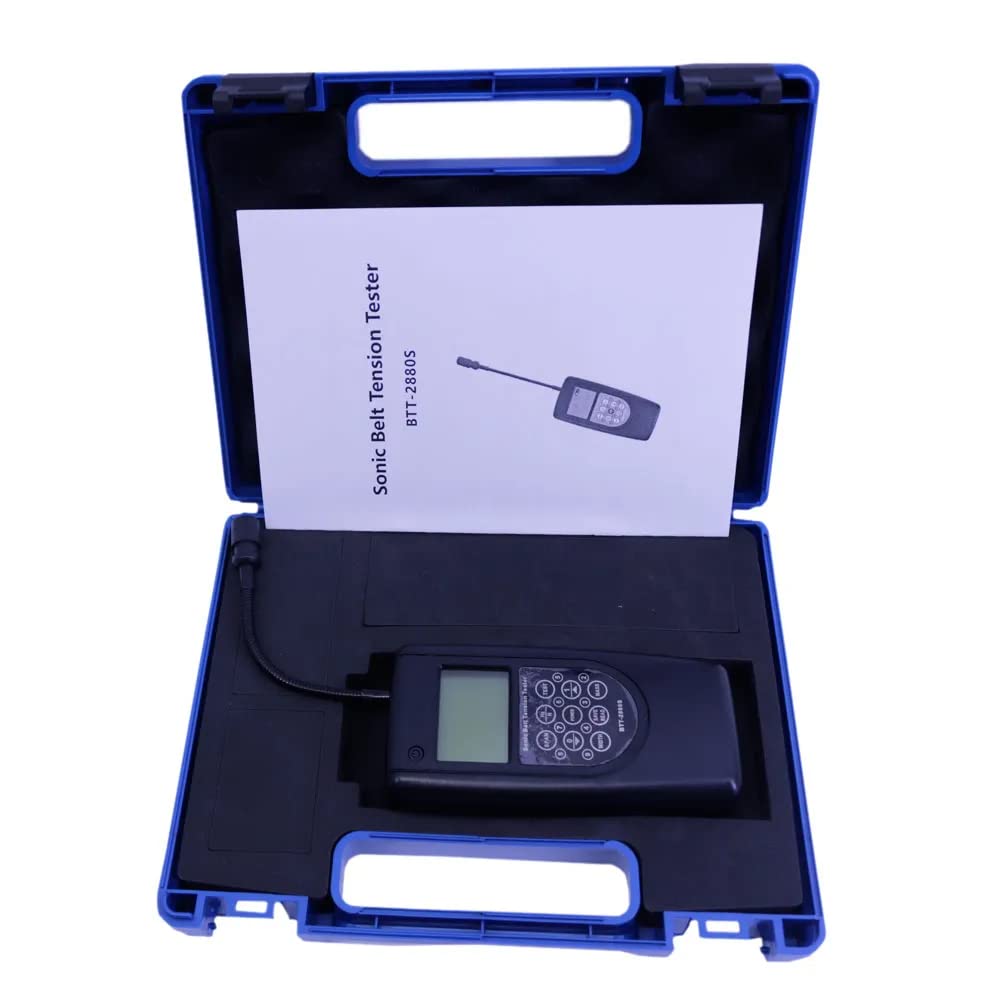 BTT-2880S Acoustic Belt Tension Tester - Digital Belt Frequency Meter with 10Hz-680Hz Range - Perfect for Industrial Maintenance, HVAC Systems & Automotive Belt Tension Measurement