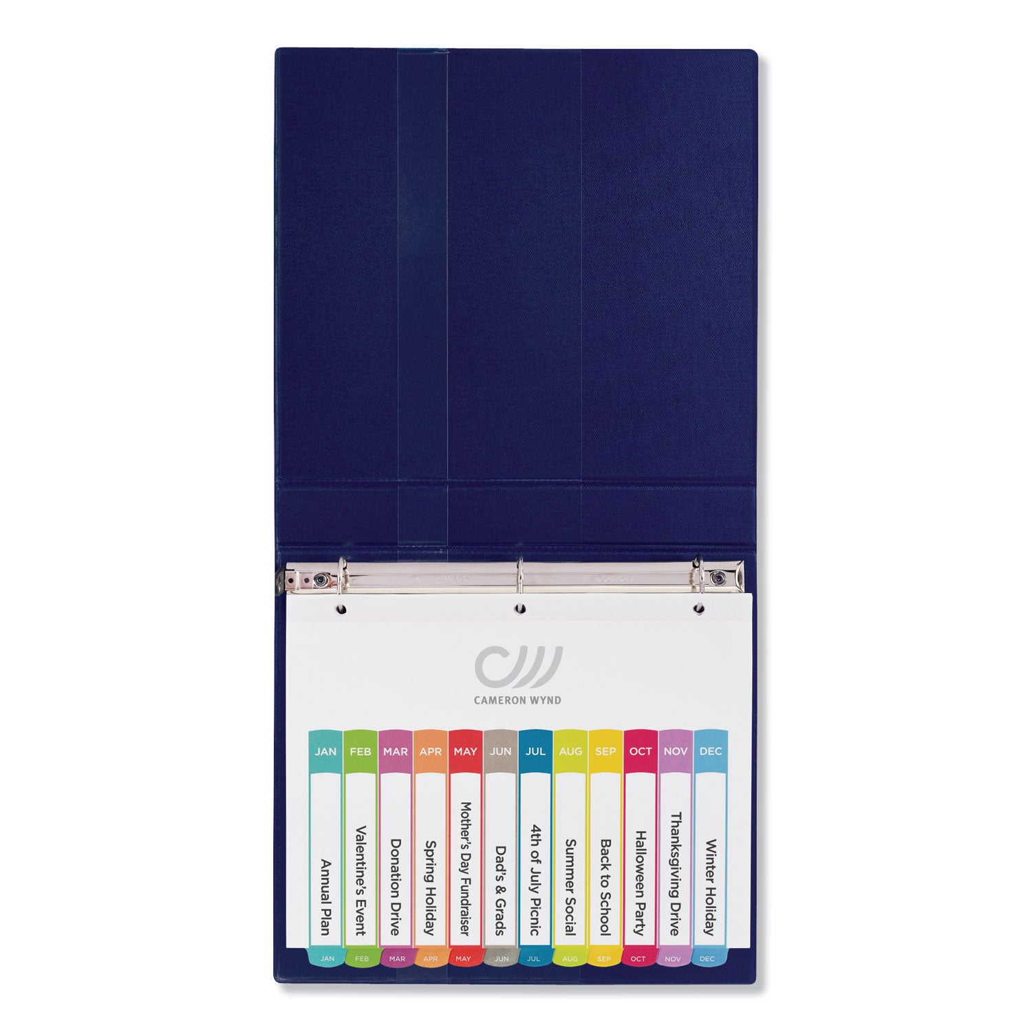 Avery Customizable TOC Ready Index Multicolor Tab Dividers - 12 Tabs (January to December), 11 x 8.5 Inches, White with Contemporary Color Tabs - Perfect for Office Organization, School Binders & Document Filing