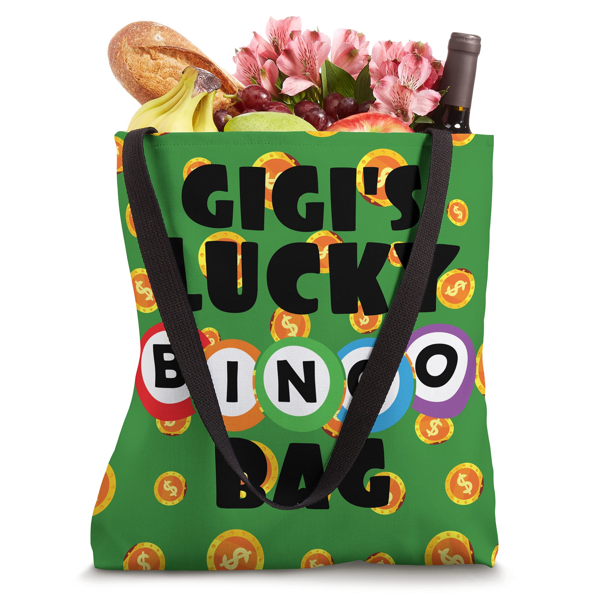 Gigi's Lucky Bingo Tote Bag - Large Bingo Game Accessories for Women, Bingo Lovers & Bingo Halls - Perfect for Bingo Nights, Parties & Casino Events