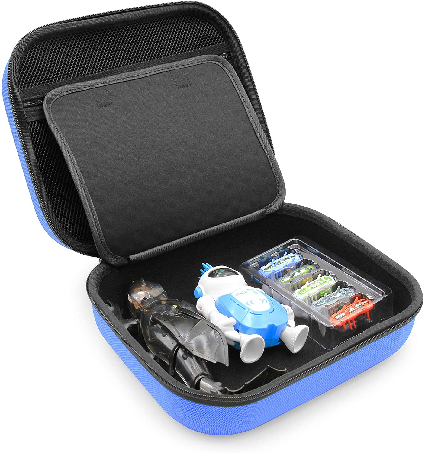 CASEMATIX Travel Storage Case for HEXBUG Remote Control Dragon, MoBots Mimix Robots & HEXBUG Nanos - Durable Protective Toy Organizer for HEXBUG Collectors - Perfect for Travel, Playdates & Toy Collection Organization