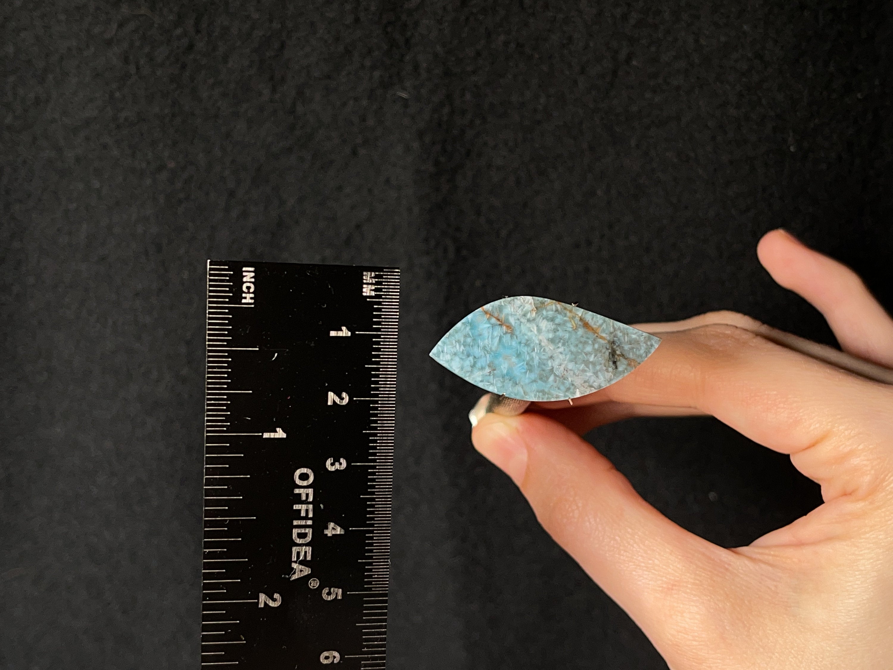 GILALITE Cabochon - Medusa Paraiba Quartz Solid Blue Marquise Gemstone for Jewelry Making (44032) | Perfect for Rings, Pendants & DIY Craft Projects