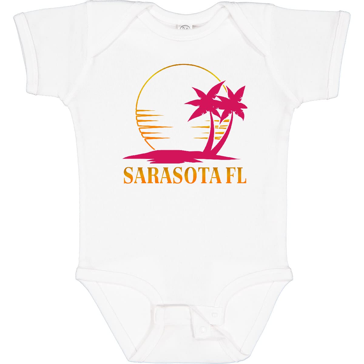 Inktastic Sarasota Florida Sunset Beach Vacation Baby Bodysuit - Soft Cotton Infant Onesie for Boys & Girls - Perfect for Beach Trips, Family Vacations & Photo Shoots