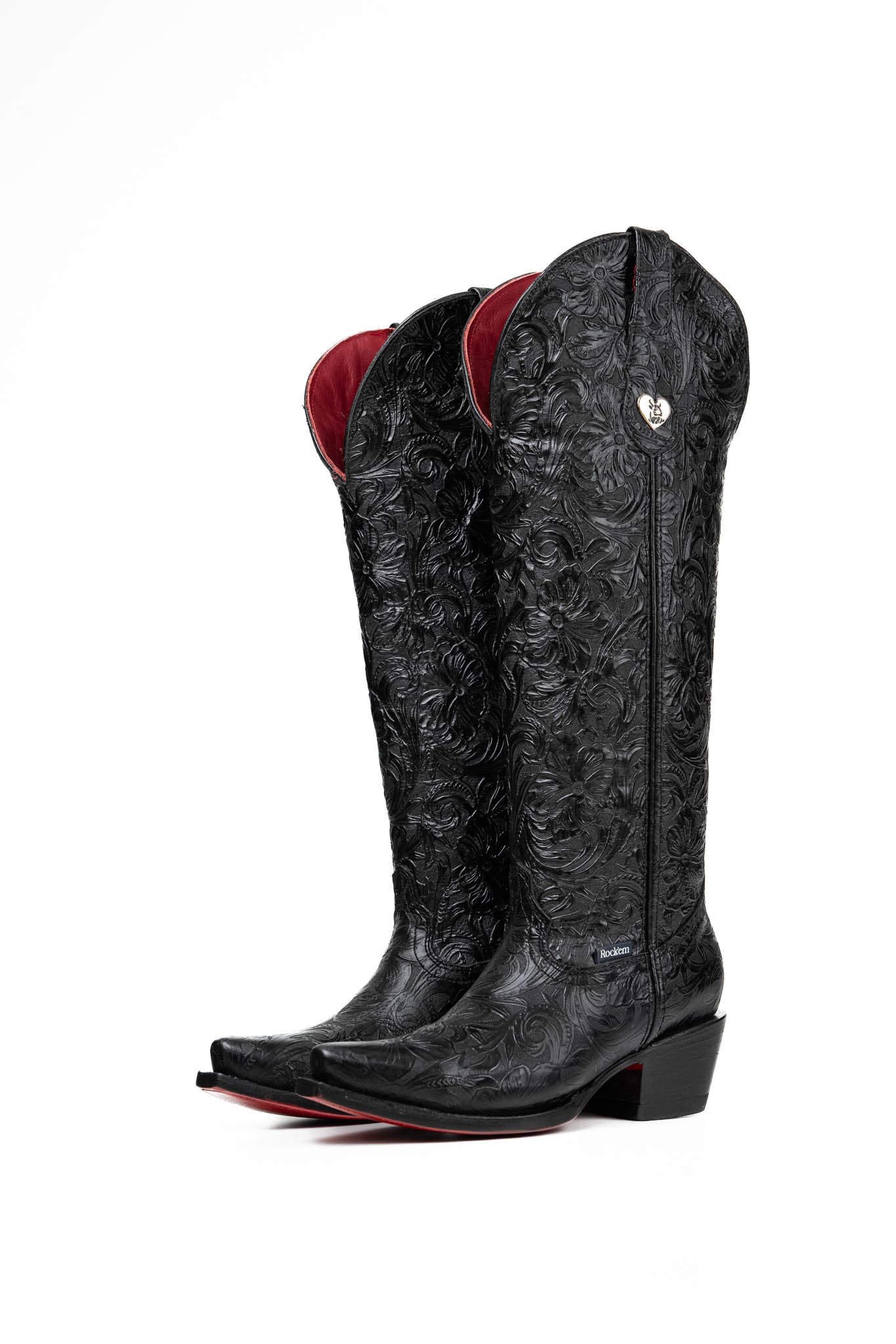 Nancy Women's Tall Red Bottom Snip Toe Cowgirl Boots - Western Fashion for Rodeo, Country Dance & Casual Wear