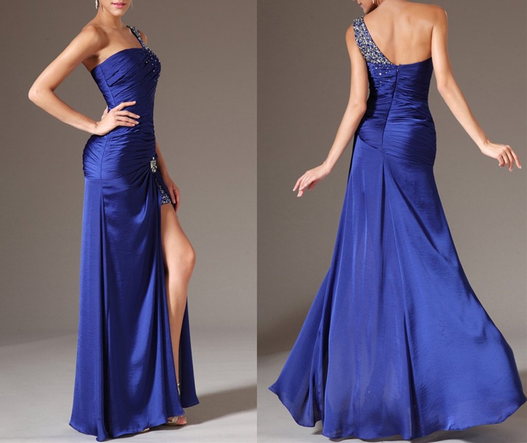 Emanni Women's Elegant Ball Gown Wedding Dress for Bride - Quinceanera, Prom, Evening Gown in Royal Blue | Perfect for Bridal Showers, Formal Events & Special Occasions