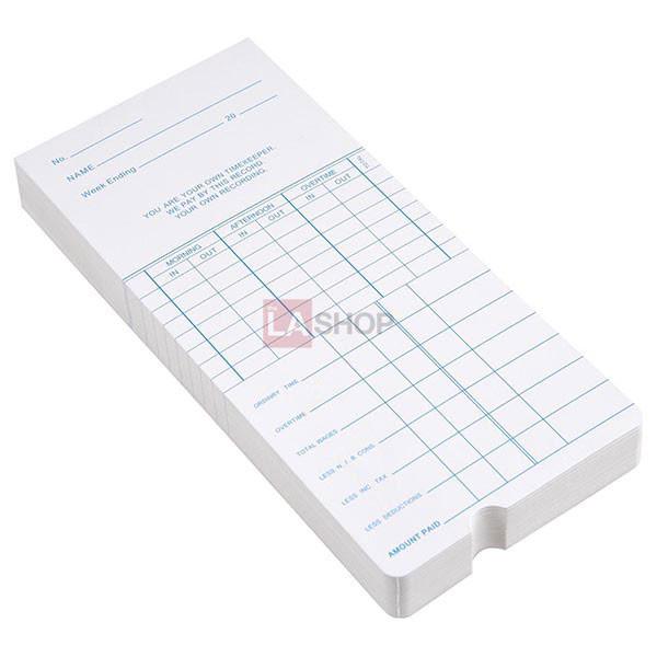 TheLAShop Weekly Attendance Punch Cards - 50 Pack | Reward System for Students, Employees & Loyalty Programs | Perfect for Classroom, Office & Business Incentives