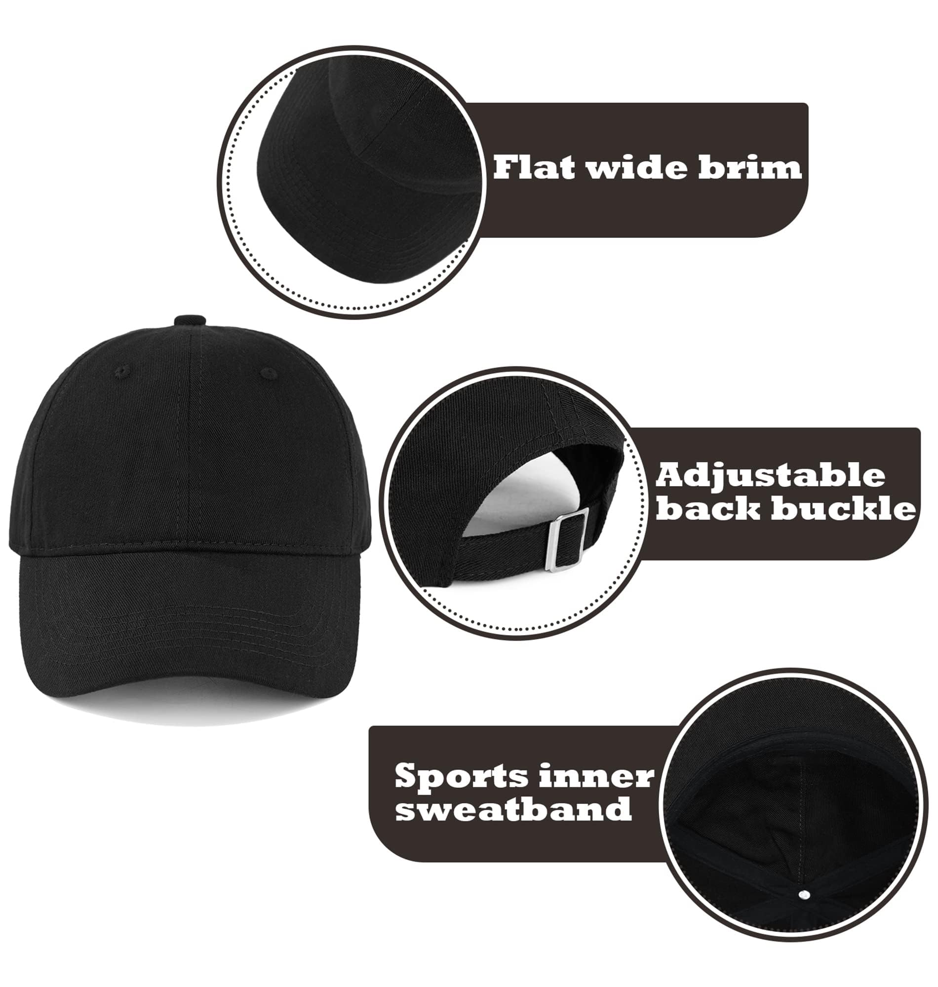 Durio Adjustable Baseball Caps for Women & Men - Cute Summer Sun Visor Hat with Breathable Design | Perfect for Outdoor Sports, Beach, Hiking, and Daily Wear