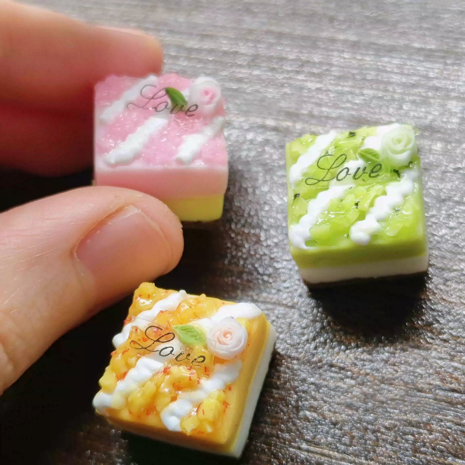 Handmade Resin Clay Food Collection Keycaps - Custom Stone Plastic Clay Artisan Keycaps for Mechanical Keyboards | Unique Keyboard Decor for Gaming & Office Use