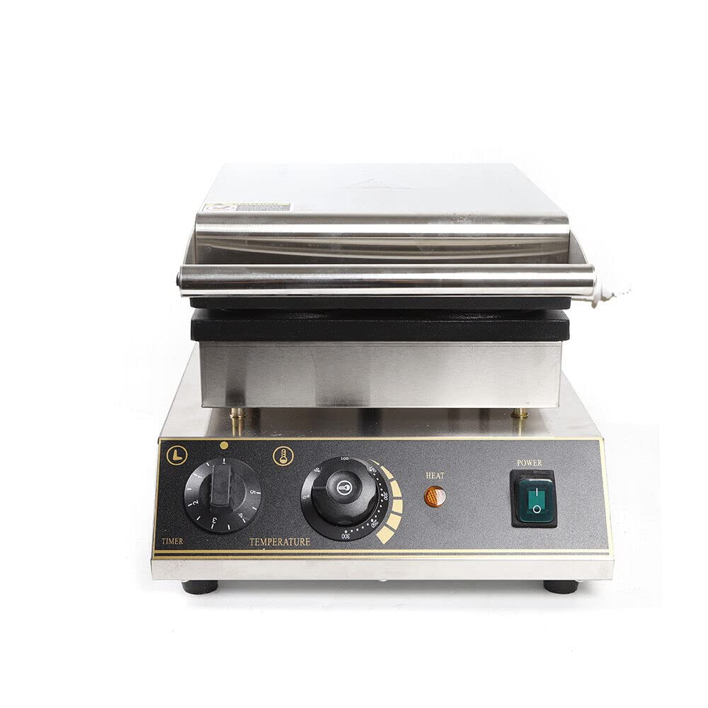 Commercial Belgian Waffle Maker - 4 Grid 1750W Stainless Steel Nonstick Double-Sided Electric Waffle Iron Machine for Bakery, Restaurant, Snack Bar & Home Use - Perfect for Breakfast, Brunch, Desserts & Catering Events