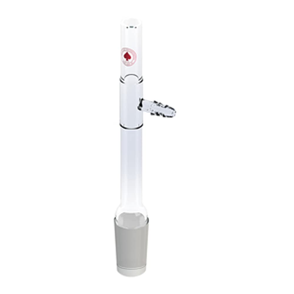 8047-10 Glass Tubing Adapter with 24/40 Joint & Hose Barb - High-Quality Lab Glassware for Distillation, Chemistry Experiments, and Scientific Research