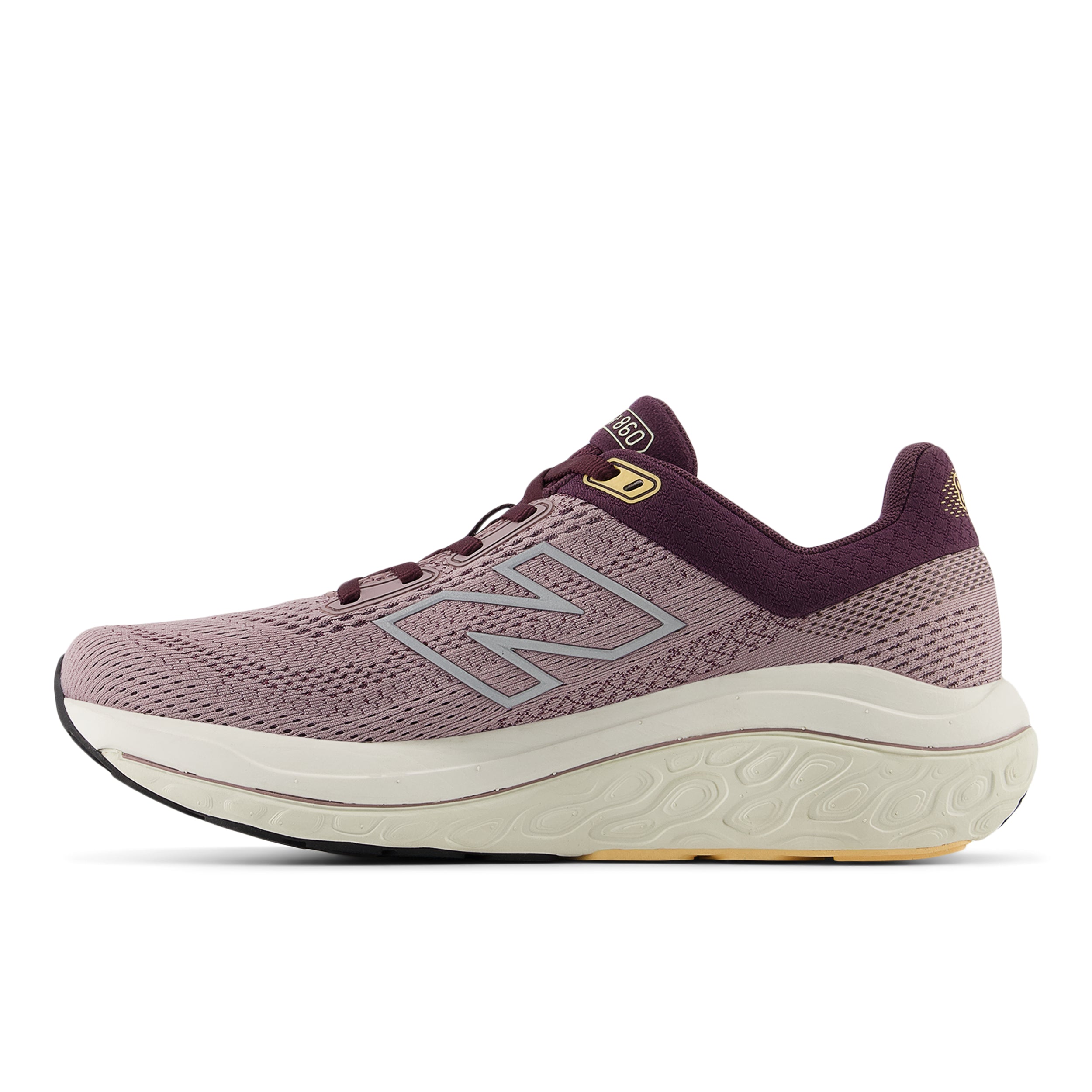 New Balance Women's Fresh Foam X 860v14 Running Shoes - Ice Wine/Plum Brown/Silver Metallic - Stability & Cushion for Long Distance Running, Jogging, Gym Workouts