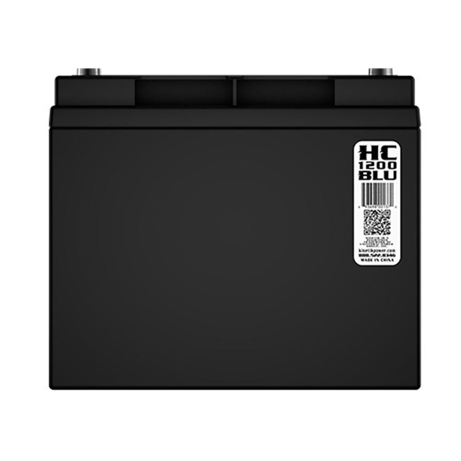 Lanzar VBP411 12V 1200W Car Audio Battery HC1200-BLU - High Power Deep Cycle Battery for Car Audio Systems, Subwoofers, and Amplifiers - Perfect for Car Audio Upgrades and Competition Sound Systems