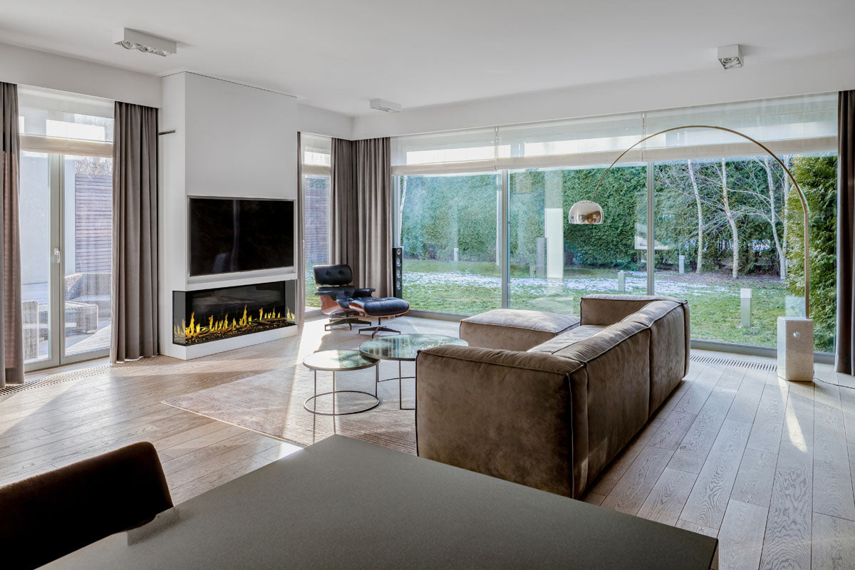 Modern Flames Orion Multi 120 Heliovision Virtual Multi-View Built-In Electric Fireplace - Perfect for Living Rooms, Bedrooms & Home Theaters