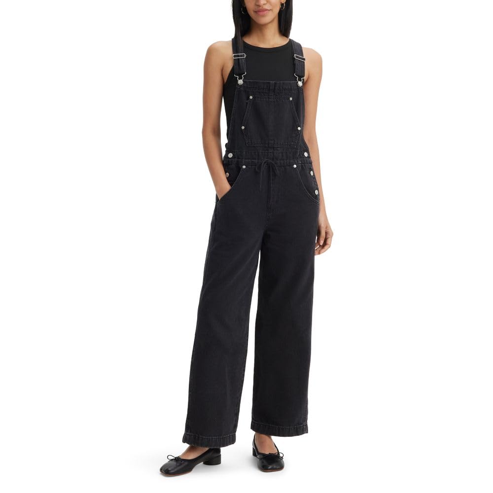Levi's Women's Denim Apron Overalls - Comfortable & Stylish Bib Overalls for Gardening, Cooking, DIY Projects & Casual Wear