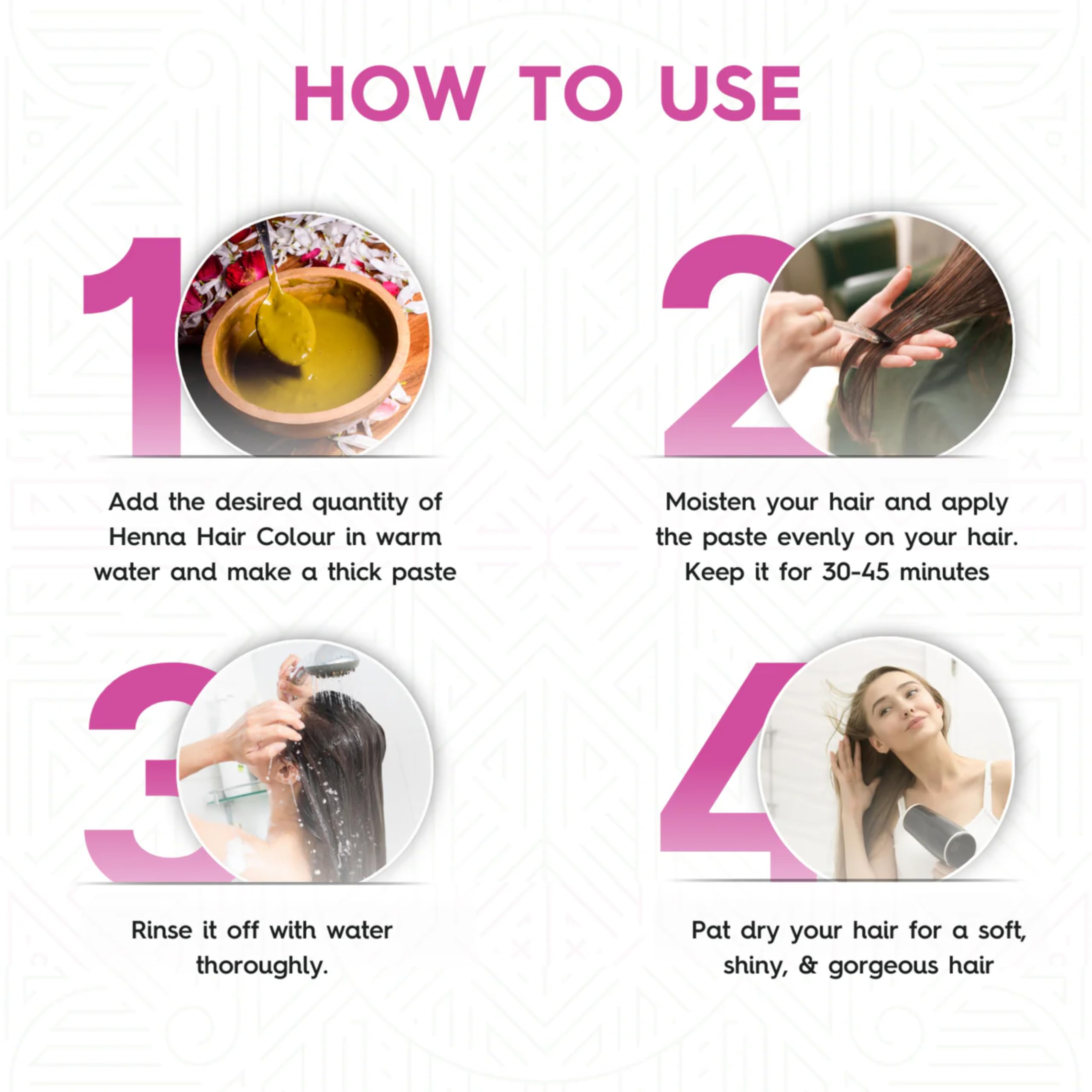Sterling Naturals Megha Mehandi Natural Brown Henna Hair Dye for Women - 100% Organic, Chemical-Free, Ammonia-Free Hair Color - Pack of 3 (45g Each) - Perfect for Gray Coverage, Hair Conditioning & Natural Looking Color at Home