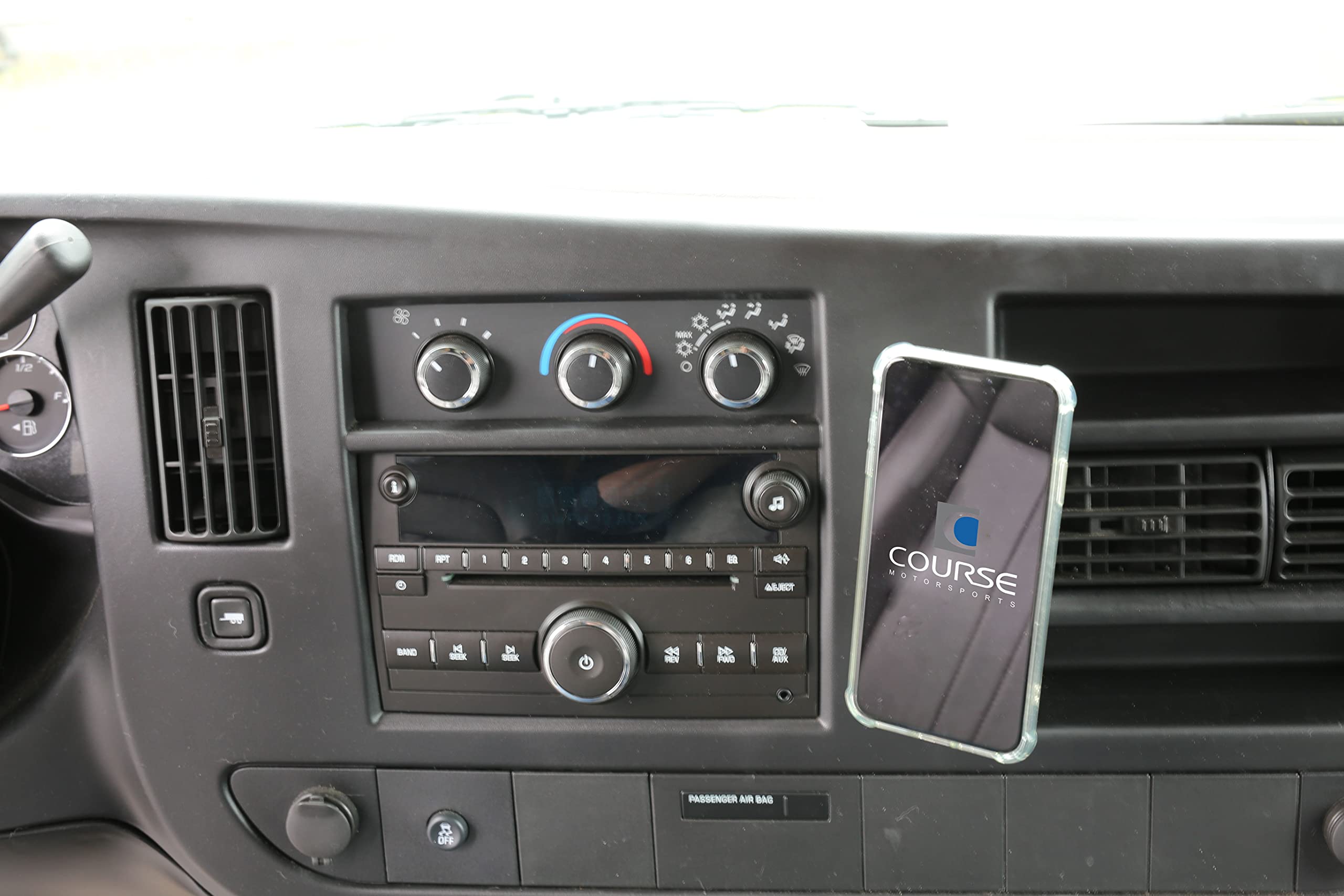 Wireless Car Phone Holder & Charger for Chevrolet Express & GMC Savana (2003-Present) - Auto-Grip DirectFit Phone Mount with Fast Charging - Perfect for Hands-Free Driving & GPS Navigation (Black)