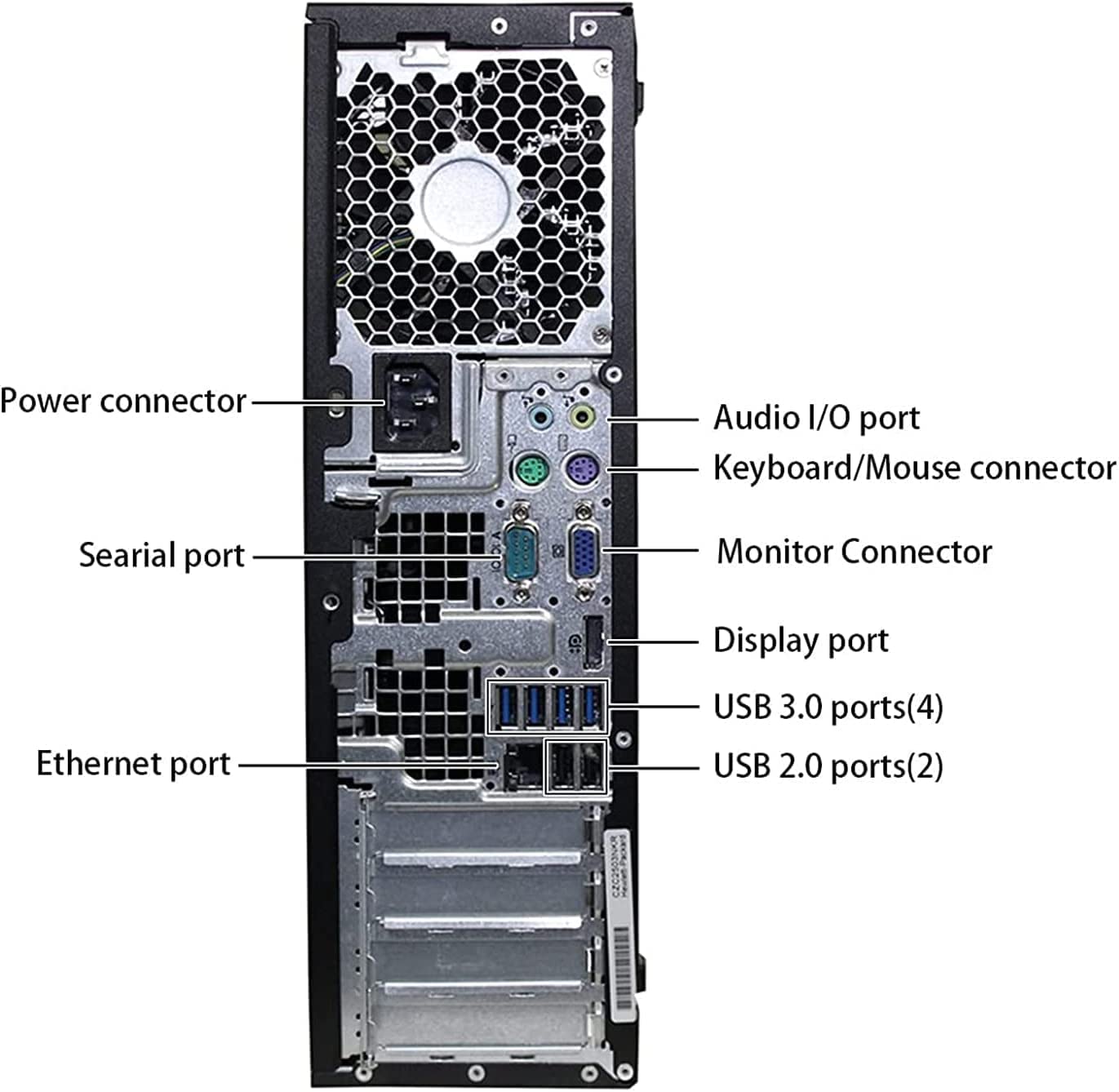 HP Elite Desktop Computer PC - Intel Core i5 3.1GHz, 16GB RAM, 2TB HDD, 22