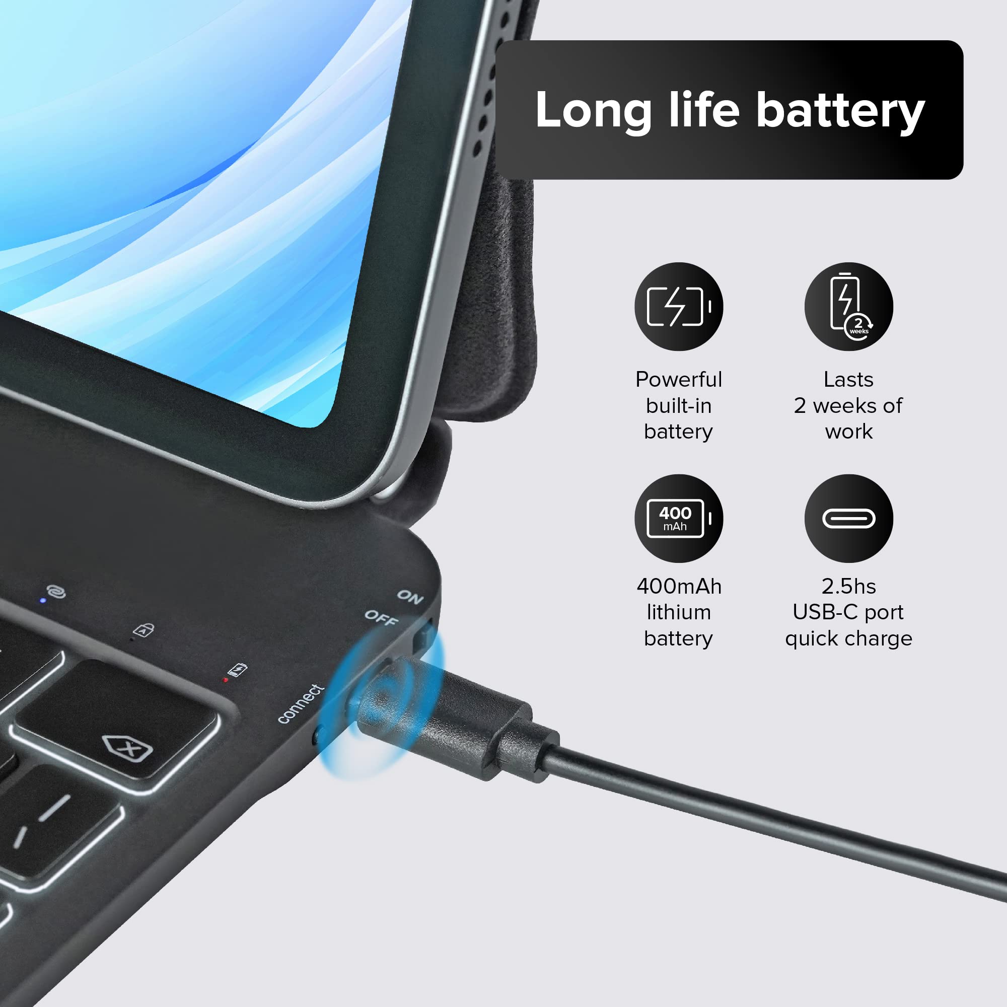 Mobee Magnetic Keyboard Case for iPad Air 13