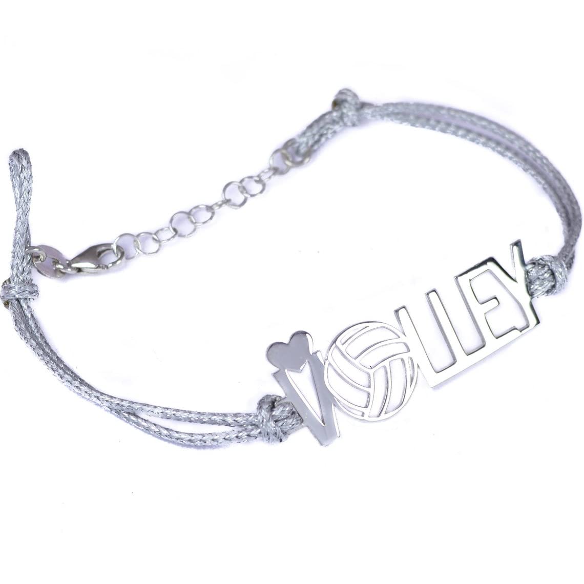 Volleyball Charm Bracelet for Women & Girls - Sterling Silver Jewelry Gift for Volleyball Players, Coaches, Team & Athletes - Perfect for Birthdays, Games & Sports Events