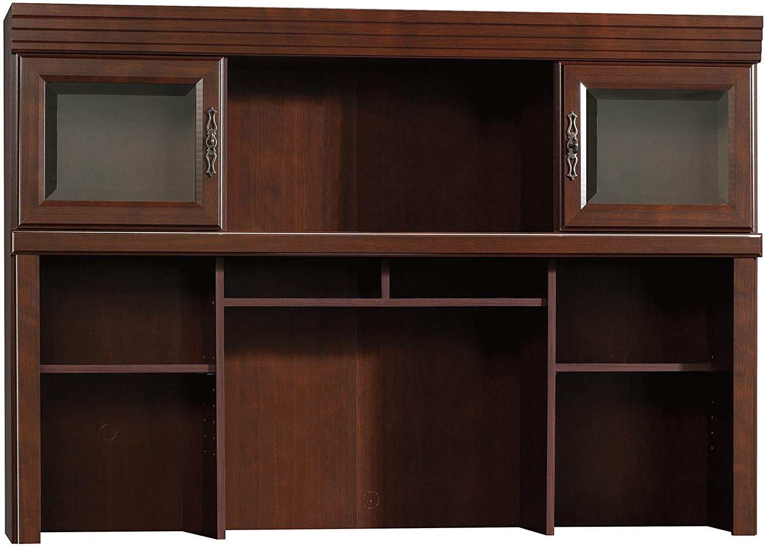 BOWERY HILL Computer Desk with Hutch - Modern Home Office Credenza for PC & Laptop Workspace - Perfect for Small Spaces, Home Offices, and Study Rooms