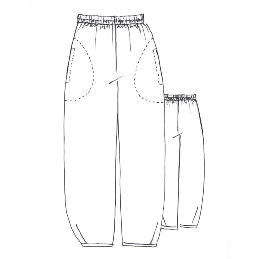Demi Pant Sewing Pattern - High-Quality Tessuti Fabrics for DIY Fashion & Home Decor Projects | Perfect for Casual Wear, Lounge Pants & Crafting