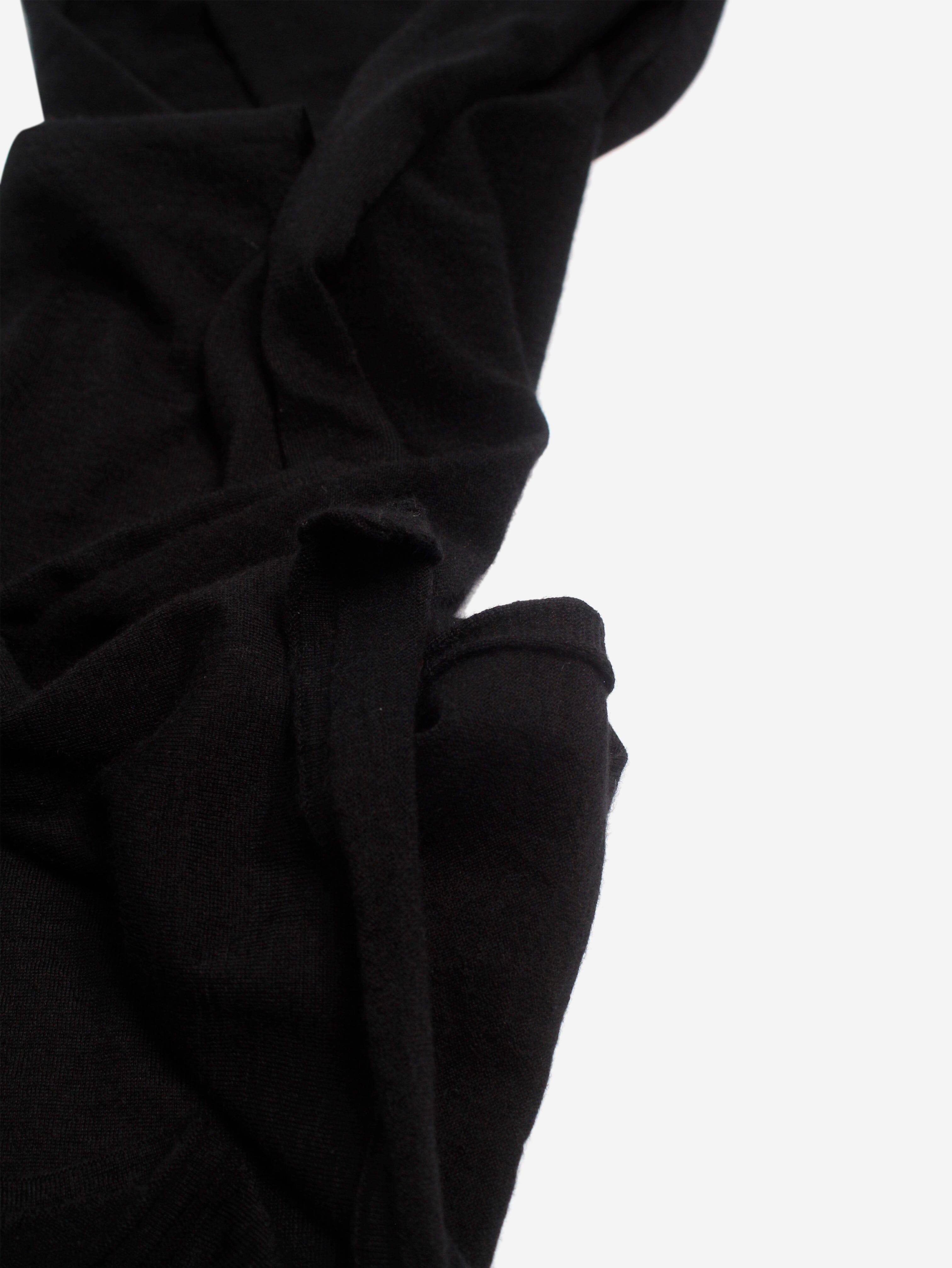 Luxury Black Ultralight Cashmere Scarf for Women & Men - Soft Winter Warm Wrap - Perfect for Travel, Office & Formal Occasions