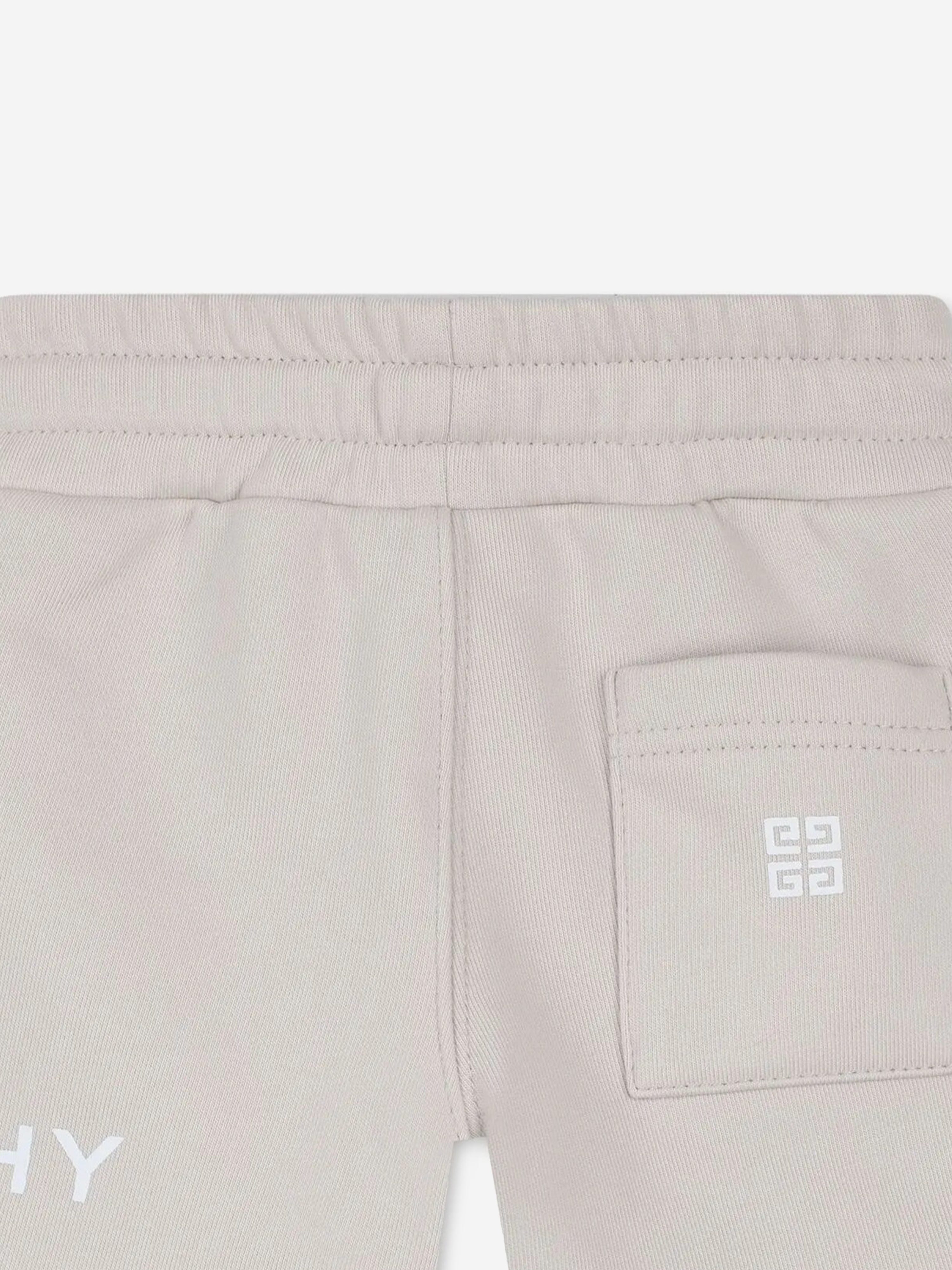 Baby Boys' Beige Logo Print Shorts - Comfortable & Stylish Casual Wear for Playtime & Summer Outfits