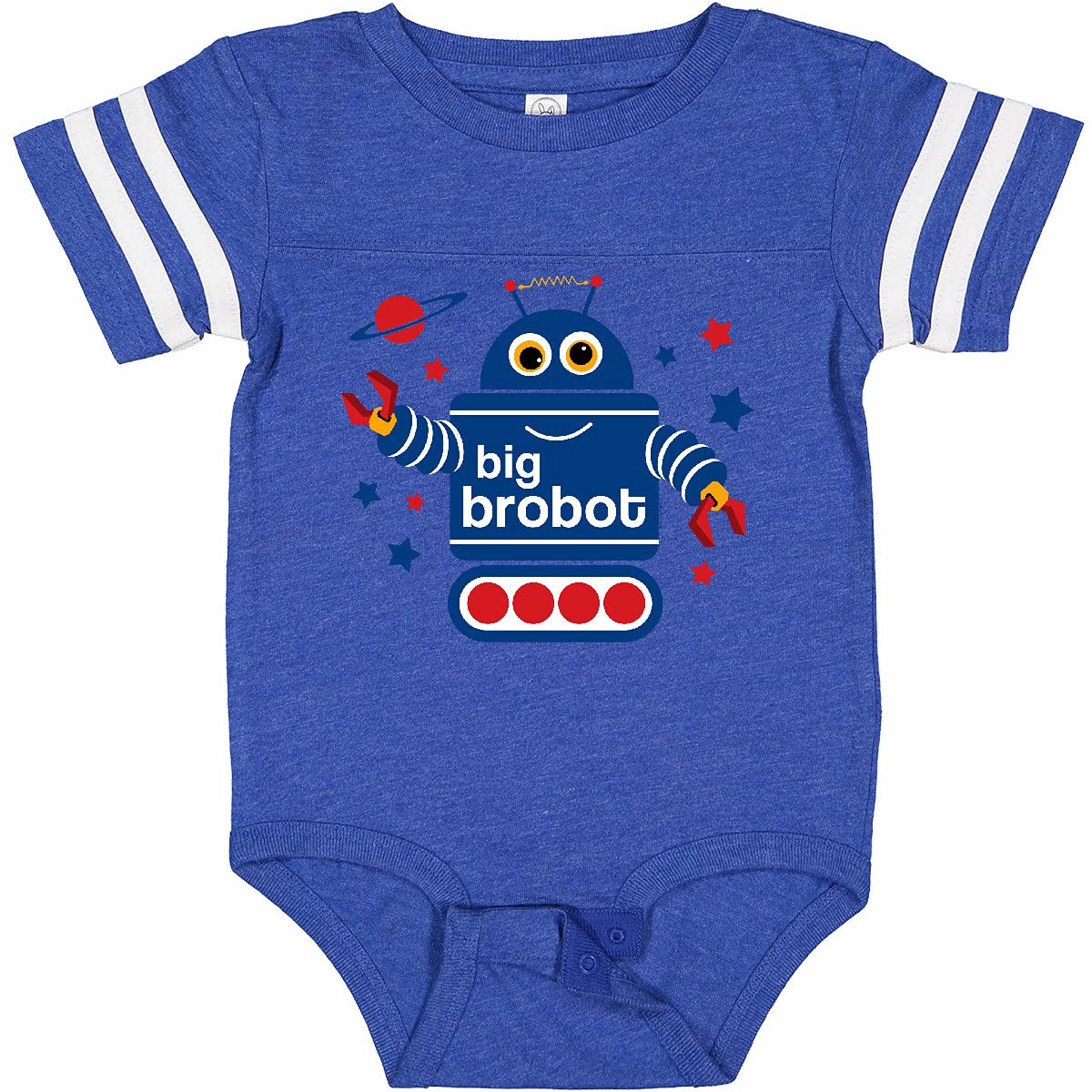 Inktastic Robot Brother Baby Bodysuit - Cute Unisex Infant Onesie for Newborns & Toddlers - Perfect for Sibling Matching, Baby Showers & Family Photos