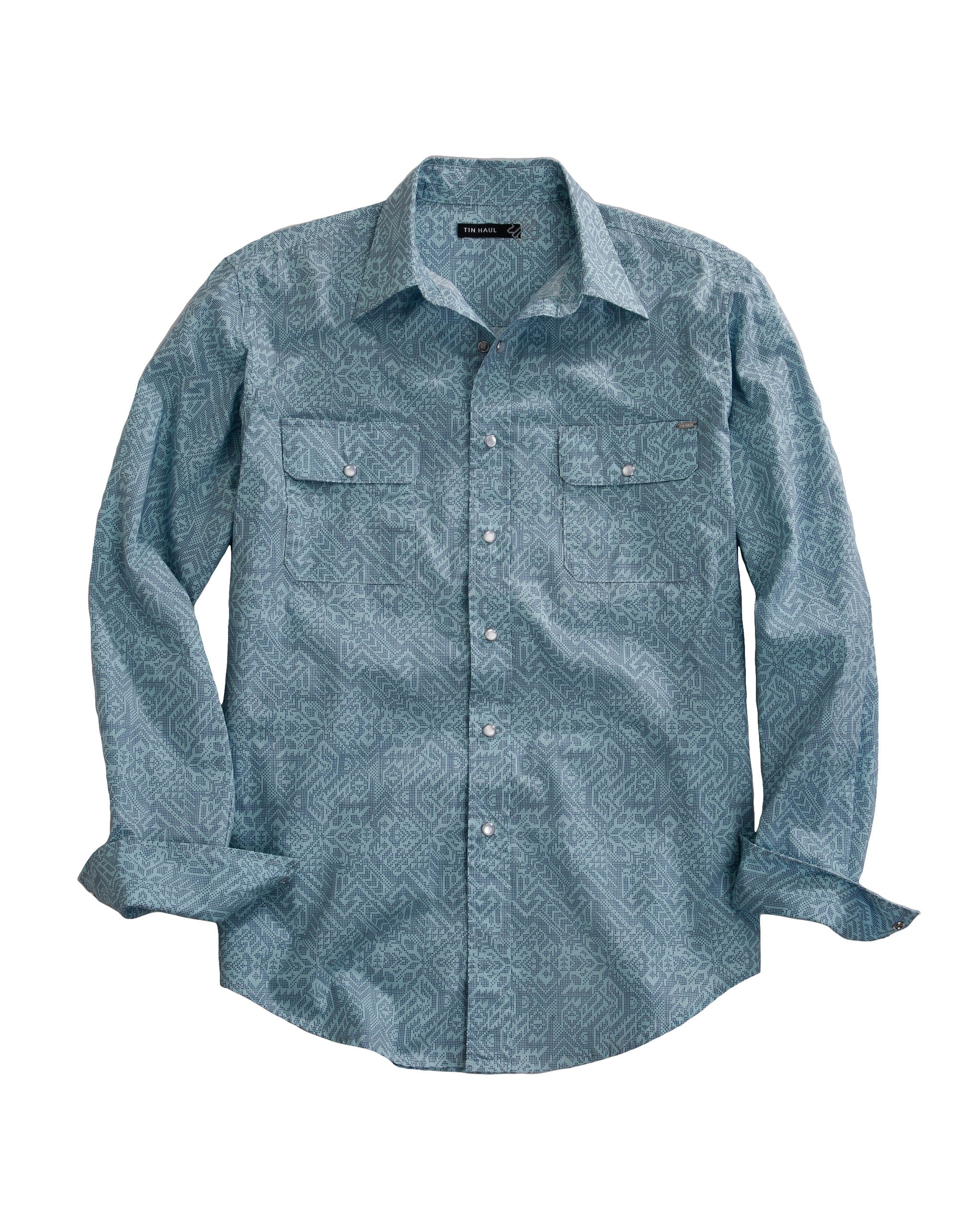 Men's Long Sleeve Snap Button Aztec Print Western Shirt - Stylish Casual Wear for Cowboy Parties, Rodeo Events & Western Fashion Lovers