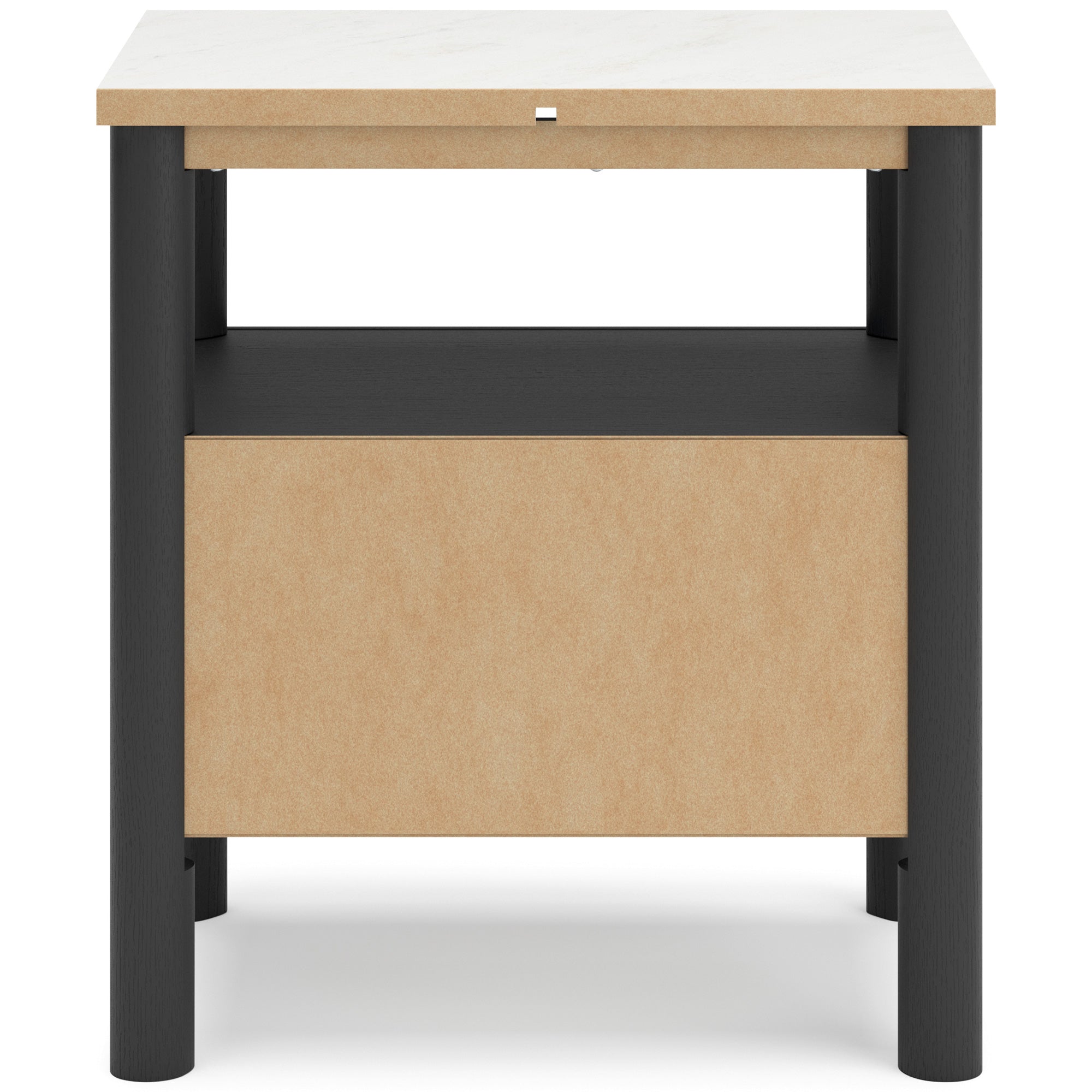 Modern Nightstand with USB Ports and Drawer - Bedside Table for Bedroom, Living Room, or Office - Stylish and Functional Storage Solution