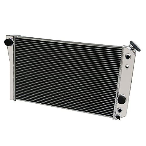 ECMRAD Aluminum Radiator Shroud Fans Combo for 1984-2002 Chevy S10 V8 Swap & 1984-1990 Corvette 5.7L V8 | High-Performance Cooling System | Perfect for Engine Upgrades & Hot Weather Driving