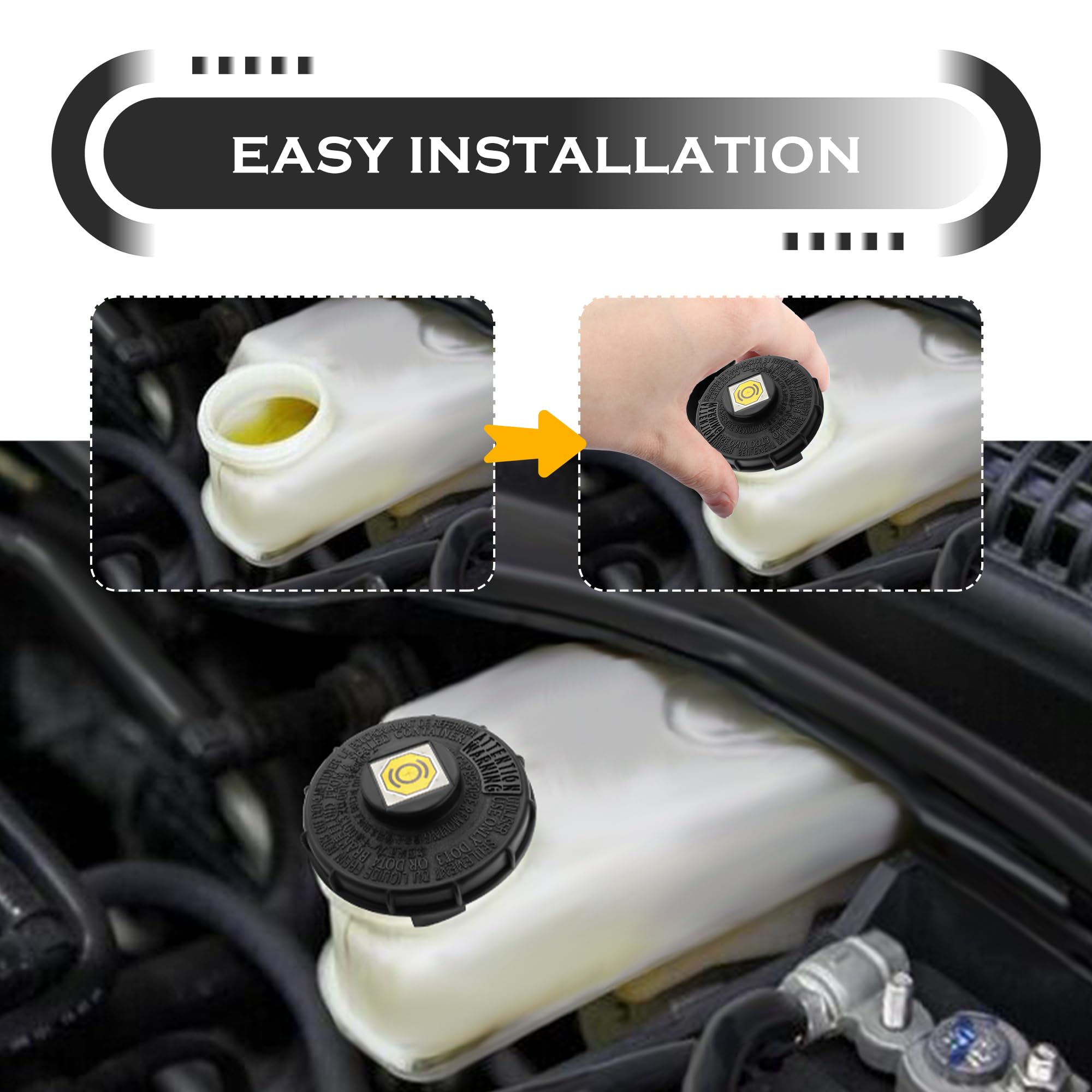 **Honda Fit EV Accord Hybrid S2000 Brake Master Cylinder Cap Replacement - OEM# 46662-SLE-J01, 46662-SDC-A02 - Durable Brake Fluid Reservoir Cap for Enhanced Safety - Perfect for Daily Commuting & Performance Driving**