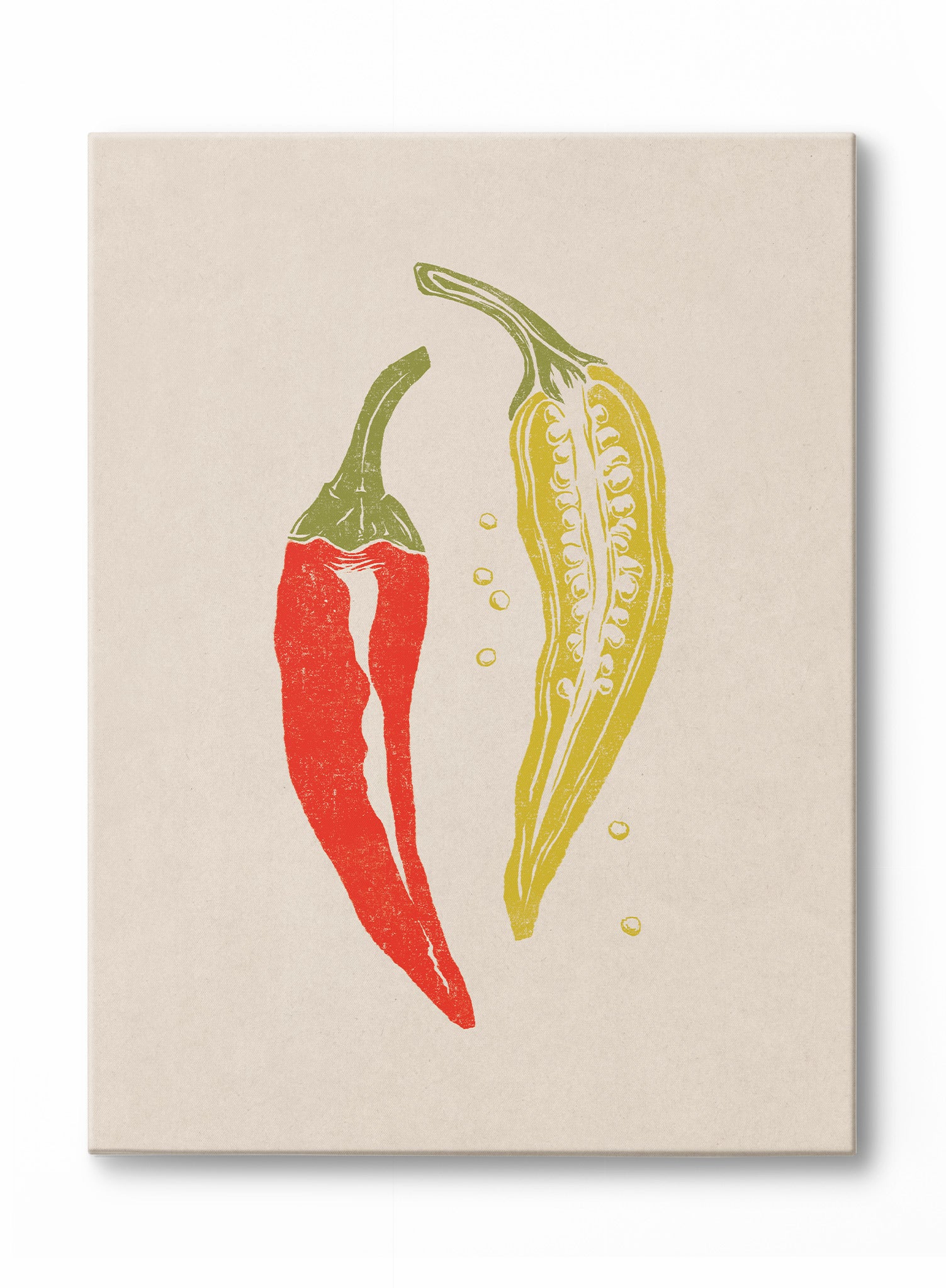 Pepper Print Poster - High-Quality Wall Art Decor for Home, Office, and Kitchen - Perfect for Spice Lovers and Culinary Enthusiasts