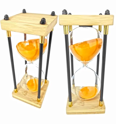 Orange Hourglass Timer Wood