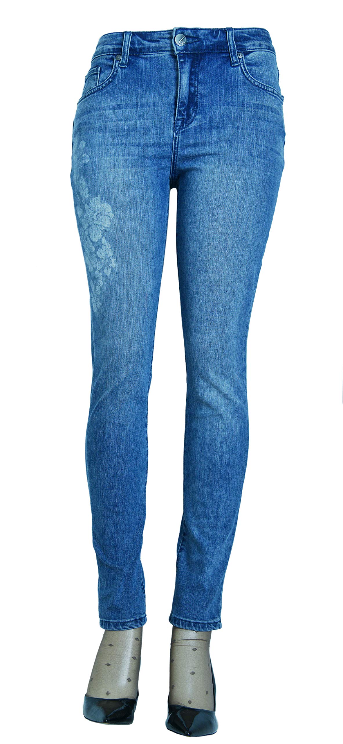 FIREFLY Women's Mid Rise Skinny Jeans & Boyfriend Cuff Ankle Jeans - Trendy Stretch Denim Pants for Casual Wear, Date Night & Everyday Outfits