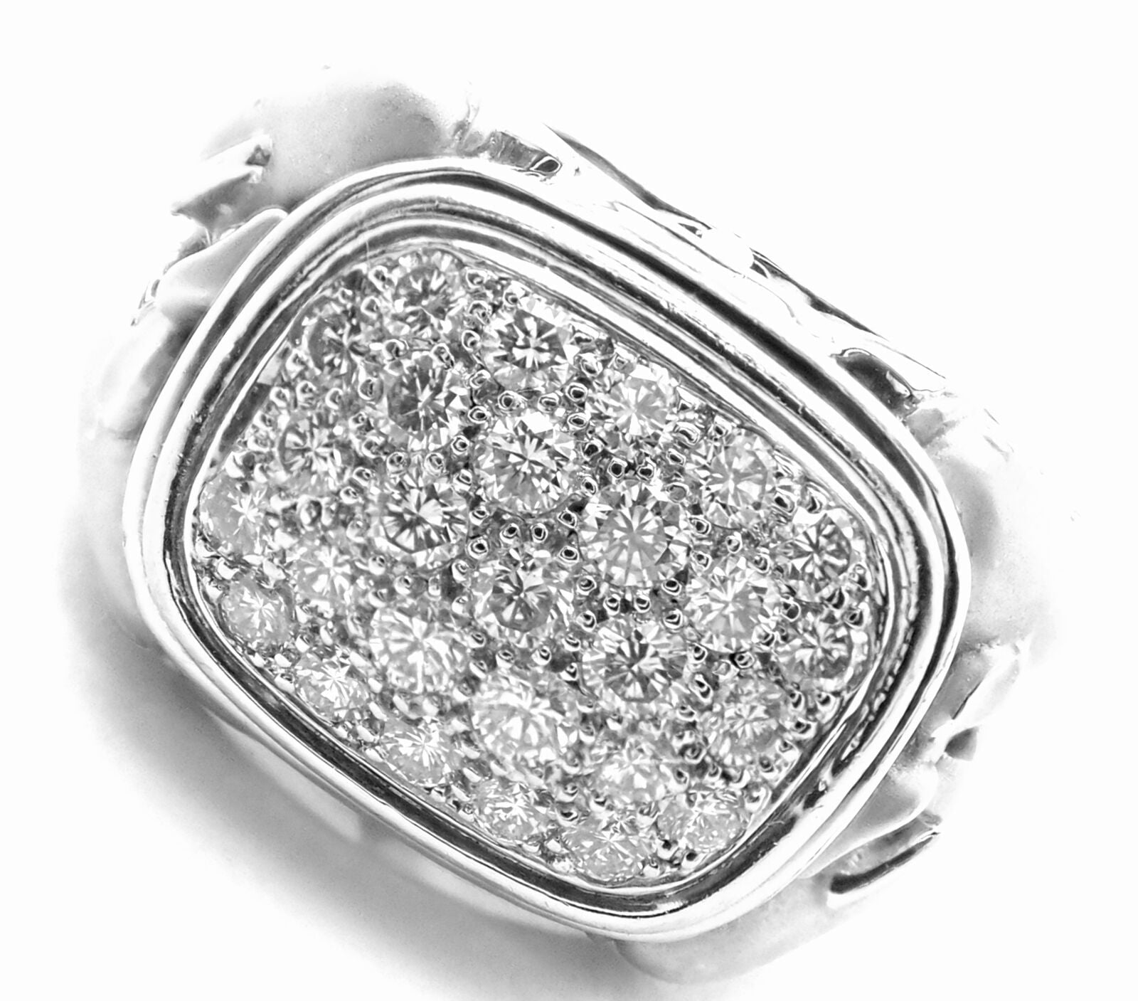 Authentic Carrera Y Carrera Dolphin Motif 18k White Gold Diamond Ring - Elegant Jewelry for Women, Perfect Gift for Anniversary, Wedding & Special Occasions