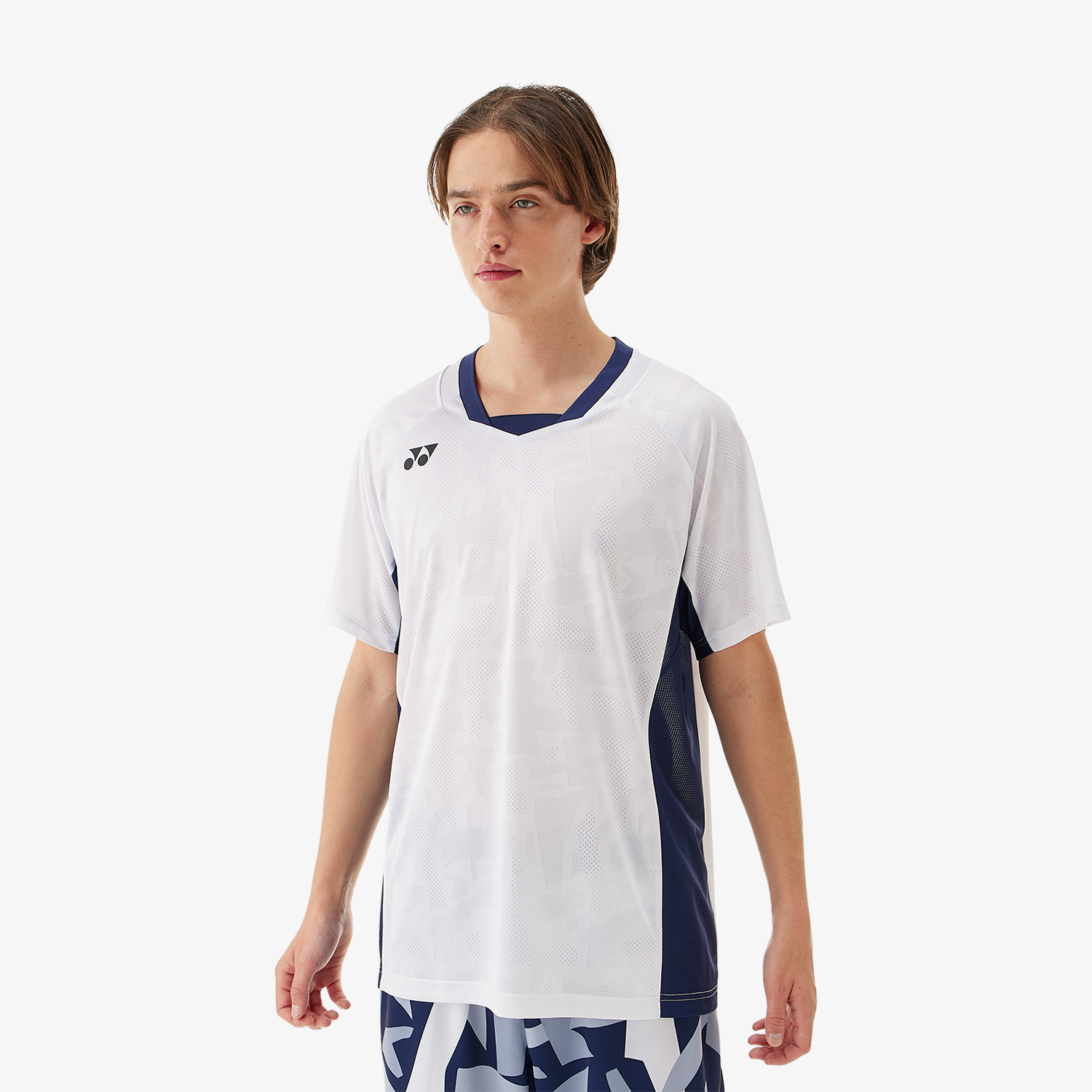 Yonex Men's Crew Neck Tennis Shirt 10634 - White - Perfect for Tennis Matches & Casual Wear