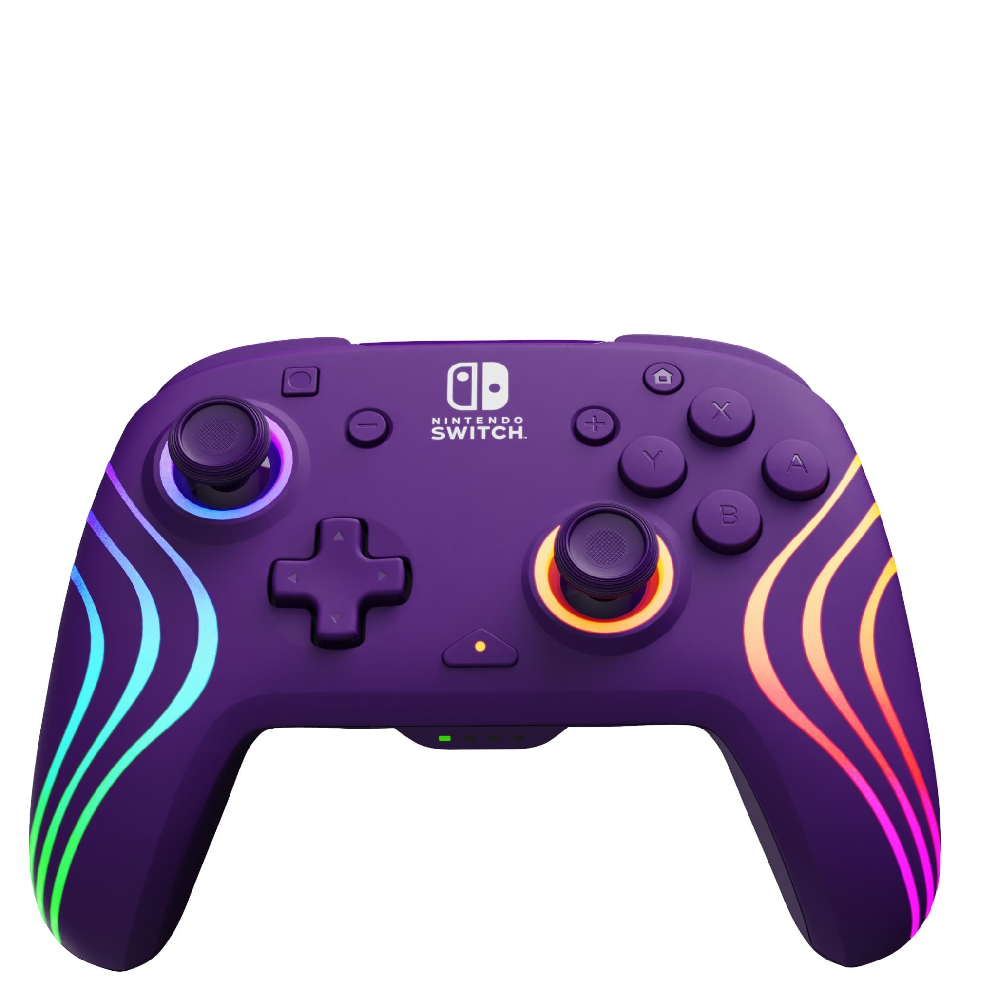 Afterglow Wave Wireless Controller for Nintendo Switch - Purple | Ergonomic Design, Motion Controls, HD Rumble | Perfect for Gaming at Home or On-The-Go