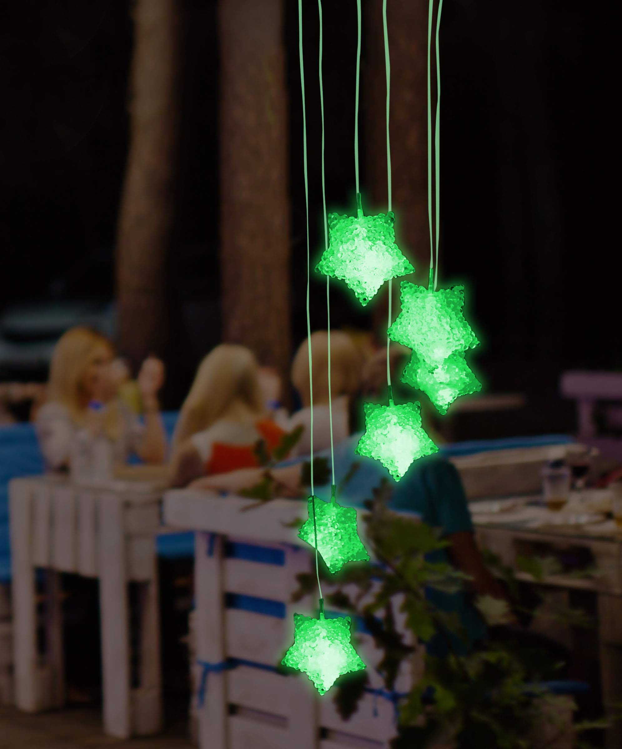 Solar Powered LED Star String Lights - Waterproof Outdoor Fairy Lights for Garden, Patio, Party & Christmas Decor - USB Charging & Remote Control - Perfect for Bedroom, Wedding, Festival & Holiday Lighting