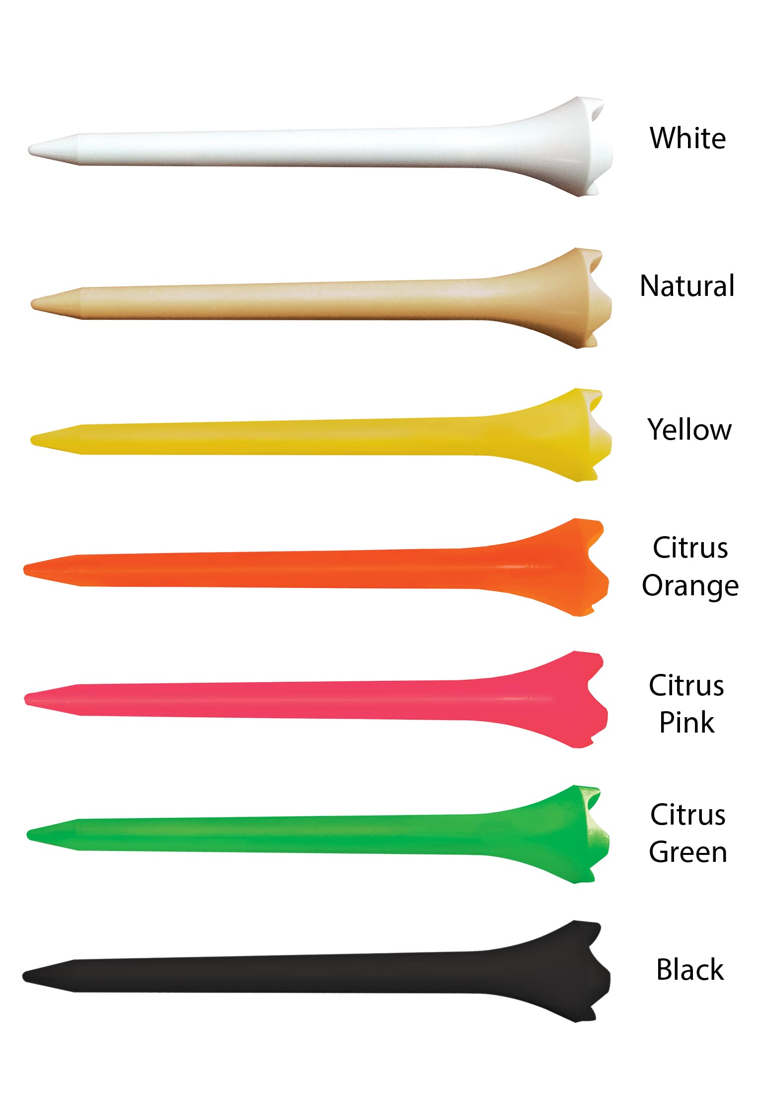 1000 Personalized Custom Pride Performance Plastic Golf Tees - 1 Color Imprint | Durable Golf Accessories for Tournaments & Practice