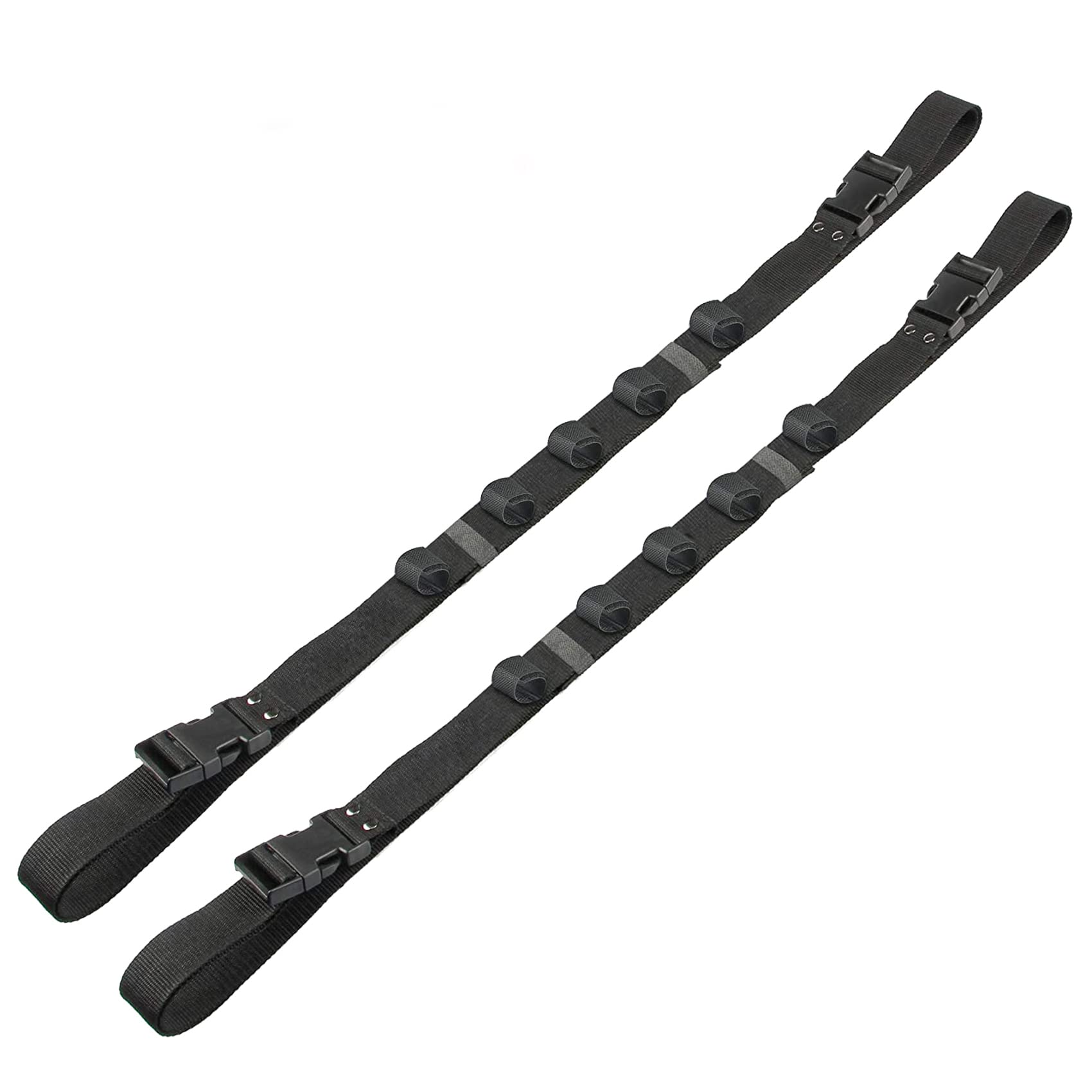 Aventik 2 Pack Adjustable Car Fishing Rod Holder - Universal Fishing Pole Rack with 4 Handle Straps for SUV, Van, Truck (Black) | Perfect for Road Trips, Beach Fishing & Outdoor Adventures