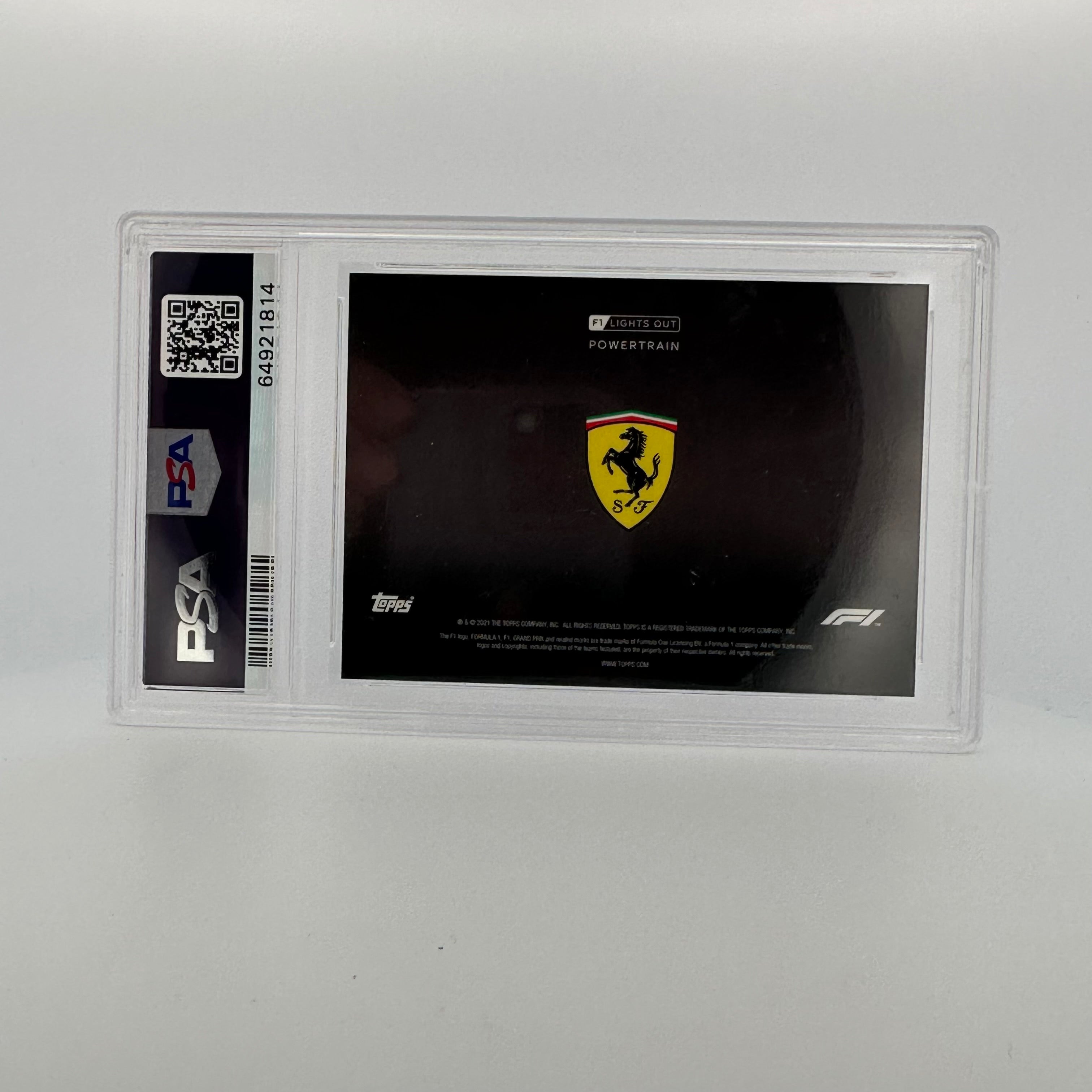 PSA 8 Graded 10/10 Scuderia Ferrari Powertrain Red - Perfect for Collectors, Racing Fans & Display Cases