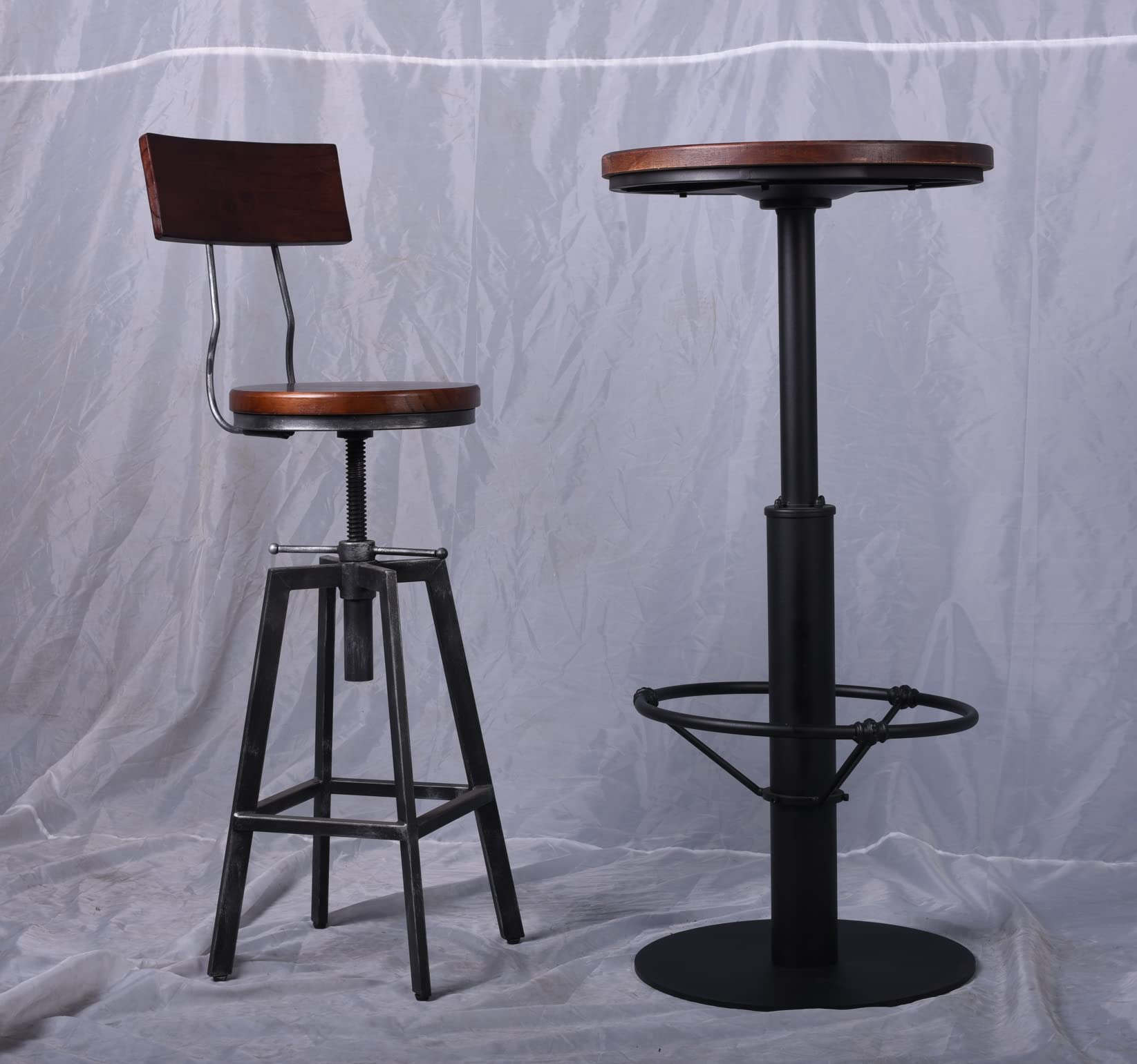 Industrial 3-Piece Bar Table Set - 42