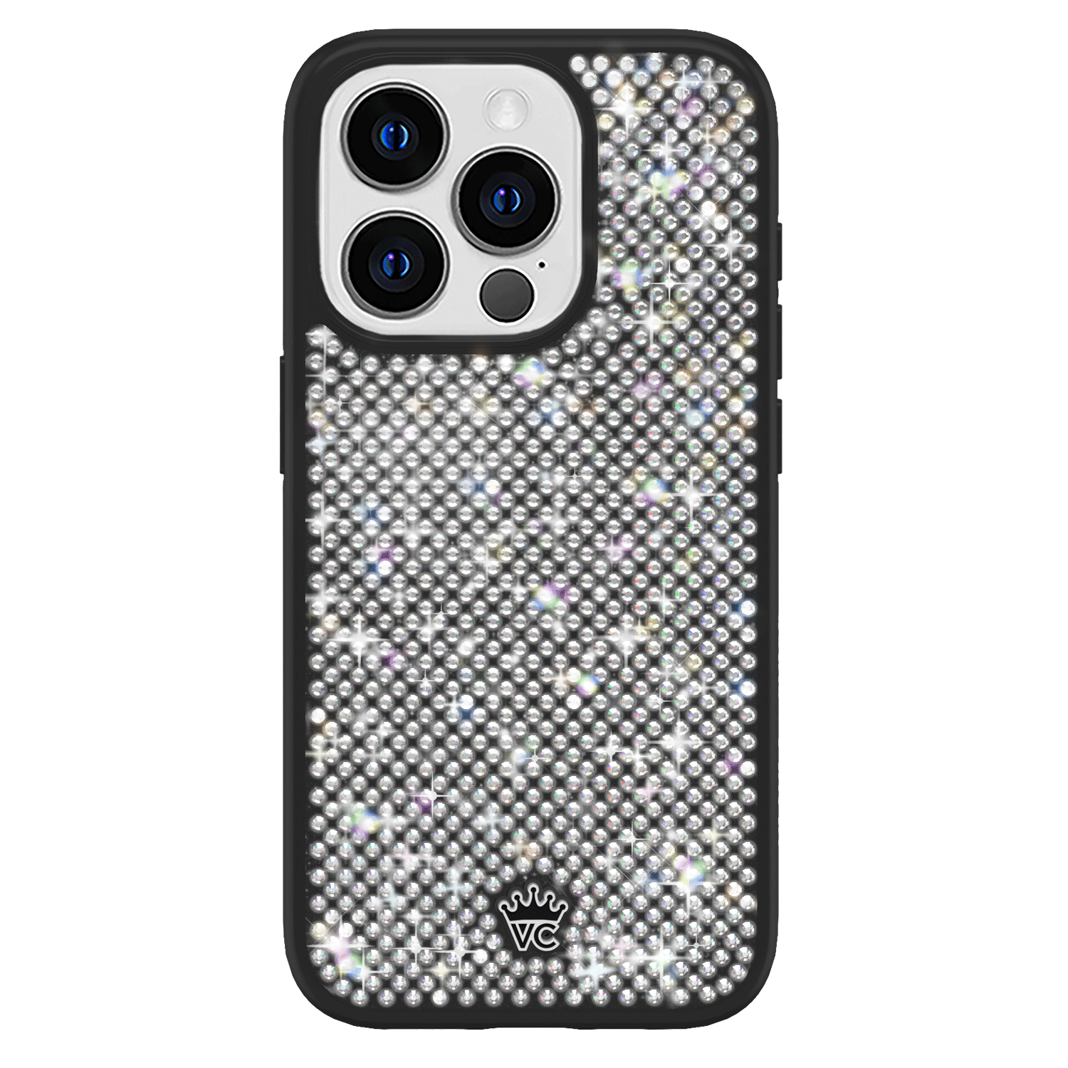 Luxury Black Caviar Crystals iPhone Case - Elegant Protective Cover for iPhone 13/14/15 Pro Max | Perfect for Parties, Weddings & Special Occasions