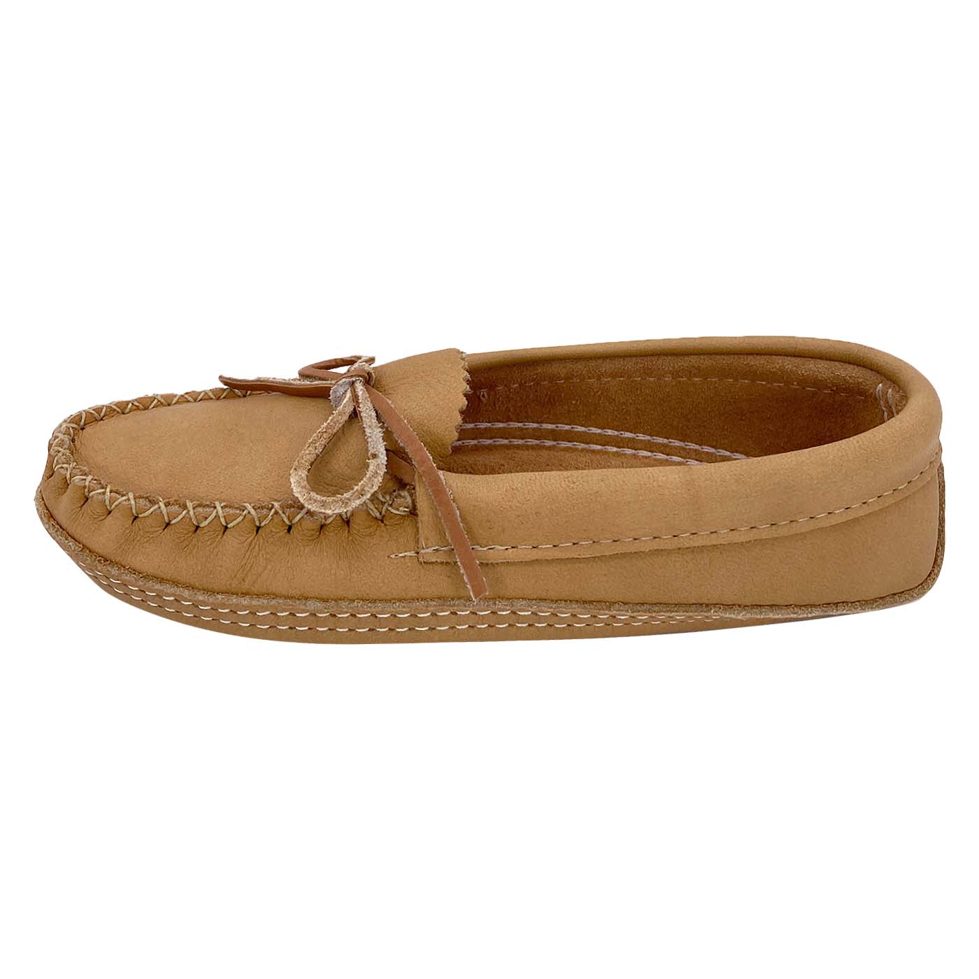 Women's Soft Sole Moose Hide Leather Moccasin Slippers - Cozy Indoor/Outdoor House Shoes for Comfort & Style - Perfect for Home, Lounge & Casual Wear